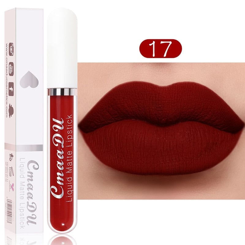 18 Color Matte Velvet Lipstick Vivid Colour Non-Stick Lipstick
