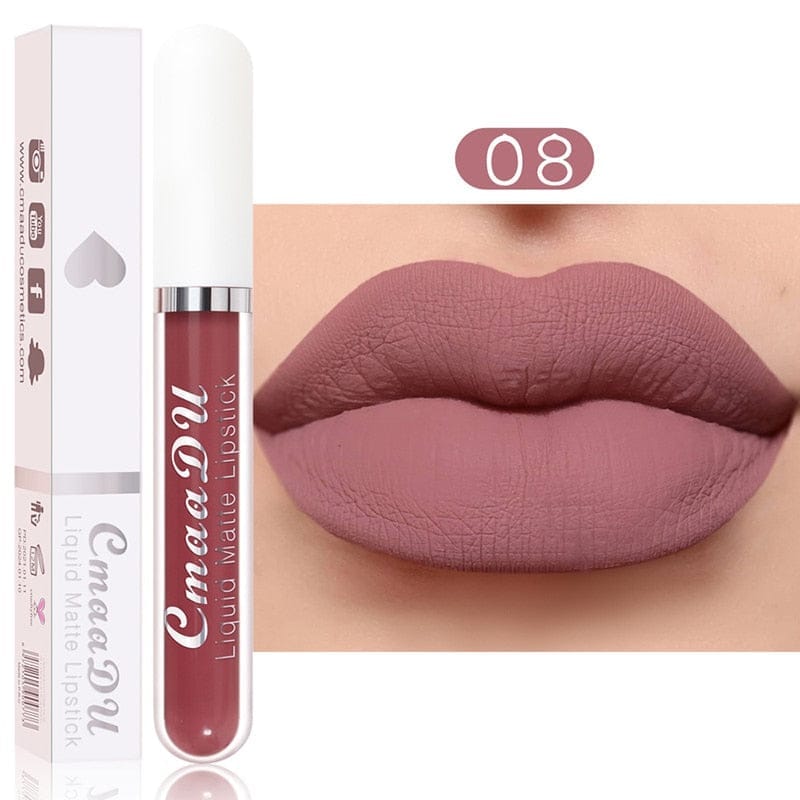 18 Color Matte Velvet Lipstick Vivid Colour Non-Stick Lipstick