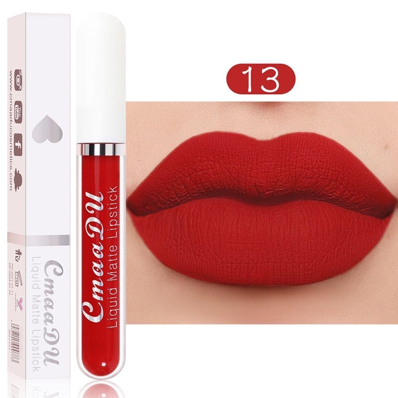 18 Color Matte Velvet Lipstick Vivid Colour Non-Stick Lipstick