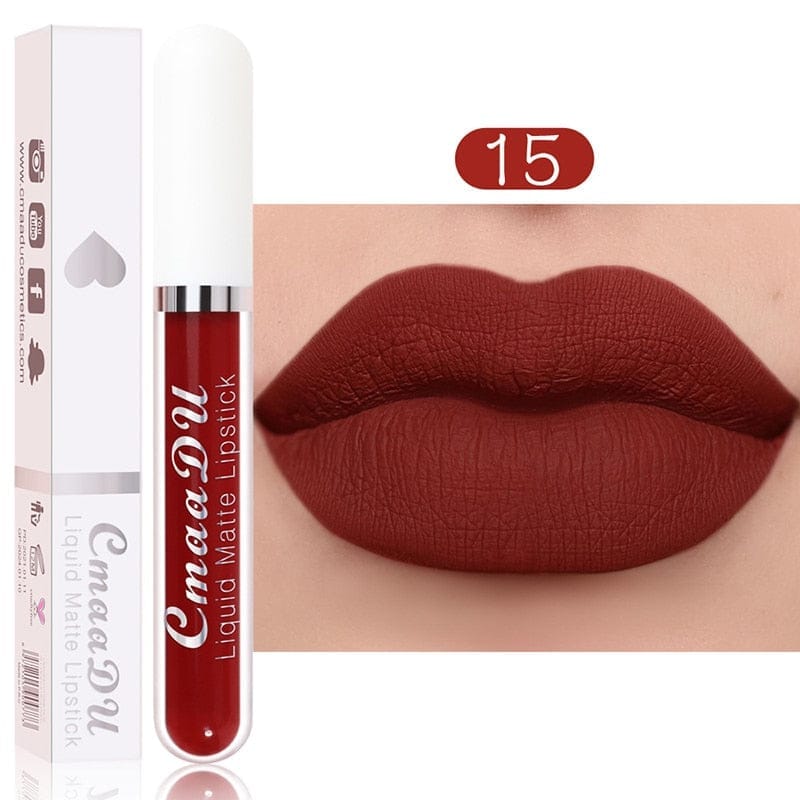 18 Color Matte Velvet Lipstick Vivid Colour Non-Stick Lipstick