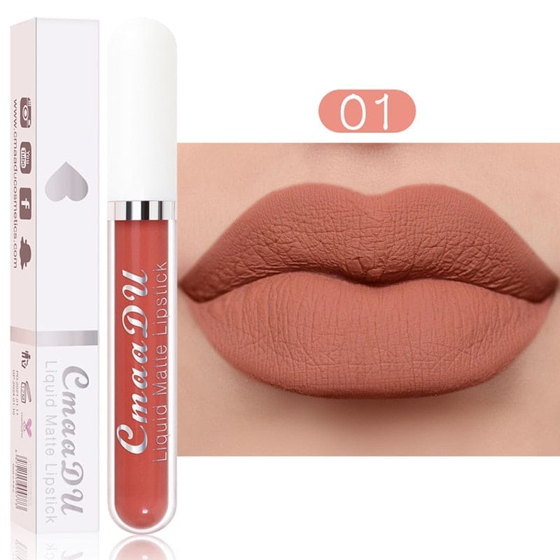 18 Color Matte Velvet Lipstick Vivid Colour Non-Stick Lipstick
