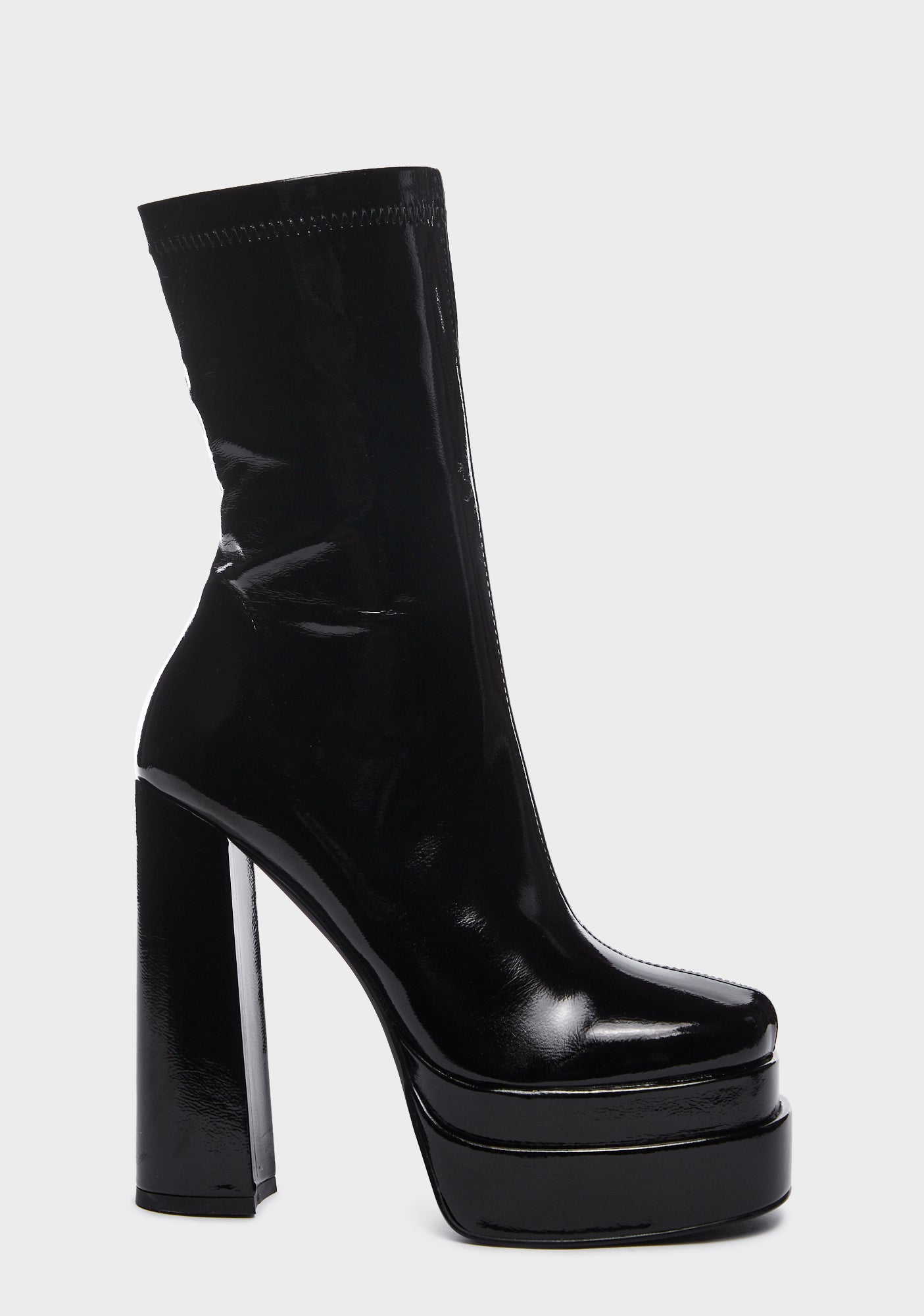 Black Martha Platform Boots