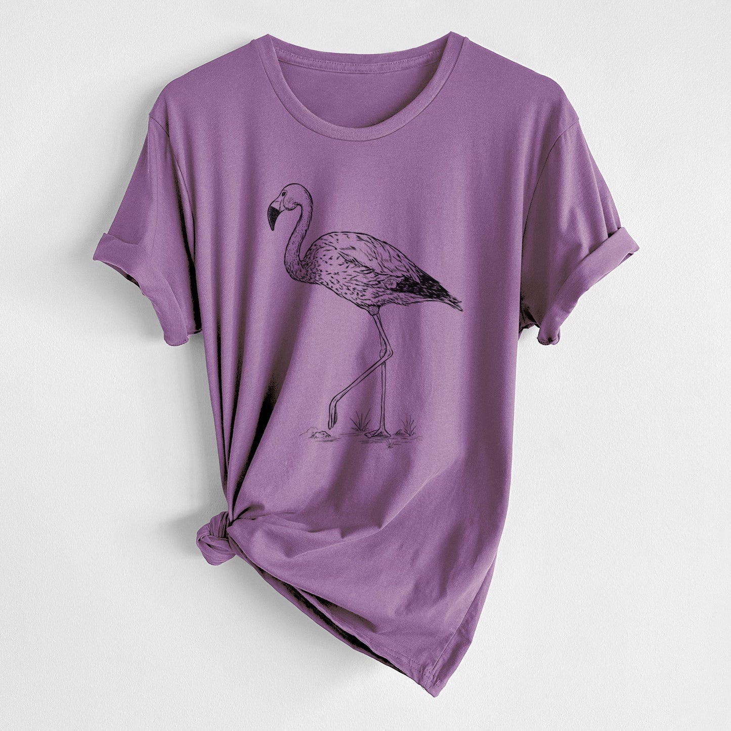 Andean Flamingo - Phoenicoparrus andinus - Unisex Crewneck - Made in USA - 100% Organic Cotton
