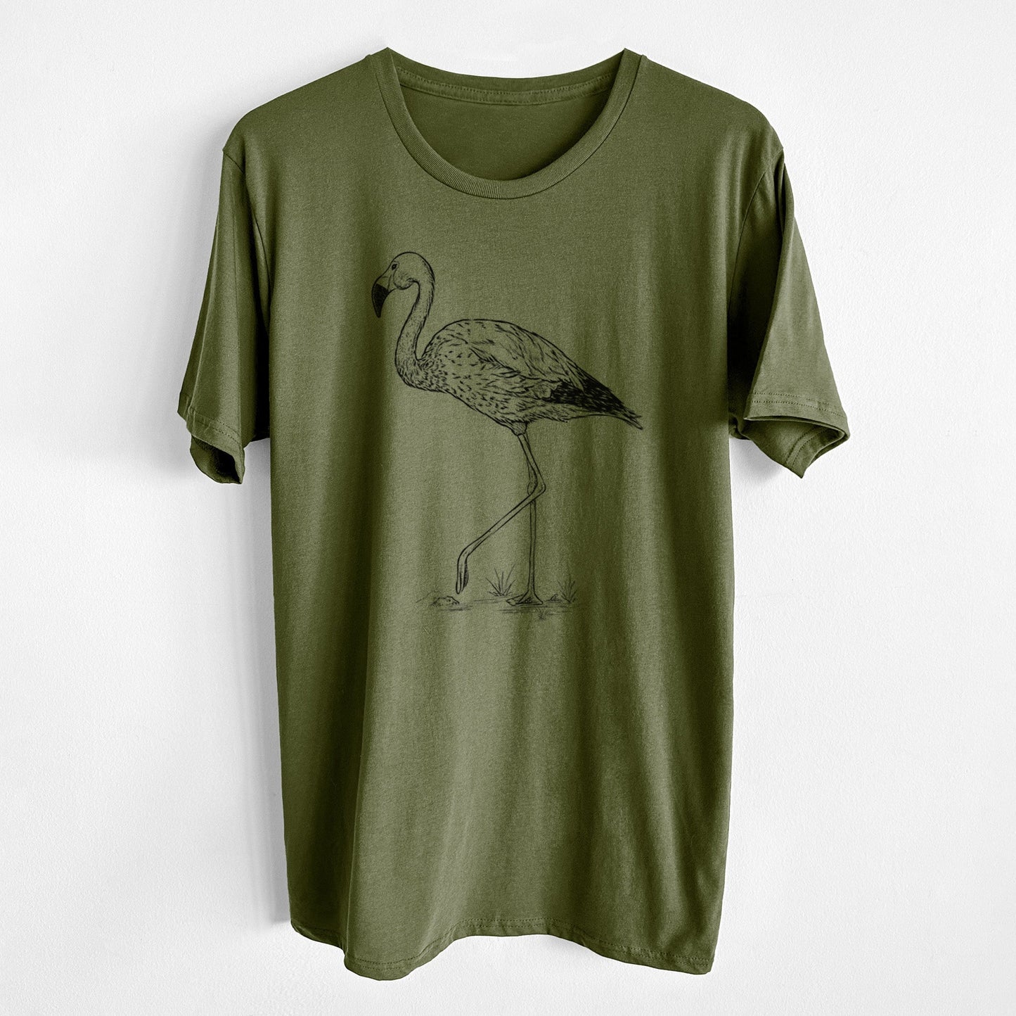 Andean Flamingo - Phoenicoparrus andinus - Unisex Crewneck - Made in USA - 100% Organic Cotton