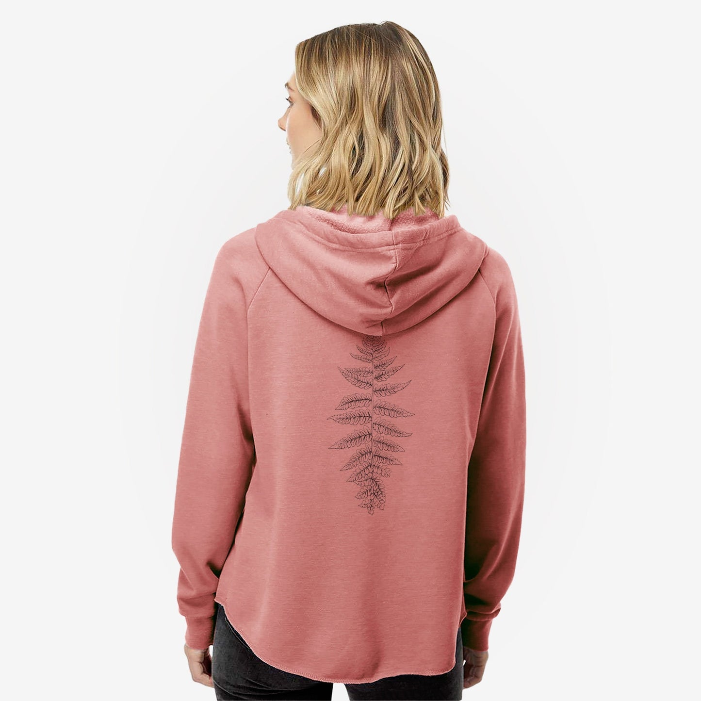Athyrium filix femina - Lady Fern - Women's Cali Wave Zip-Up Sweatshirt