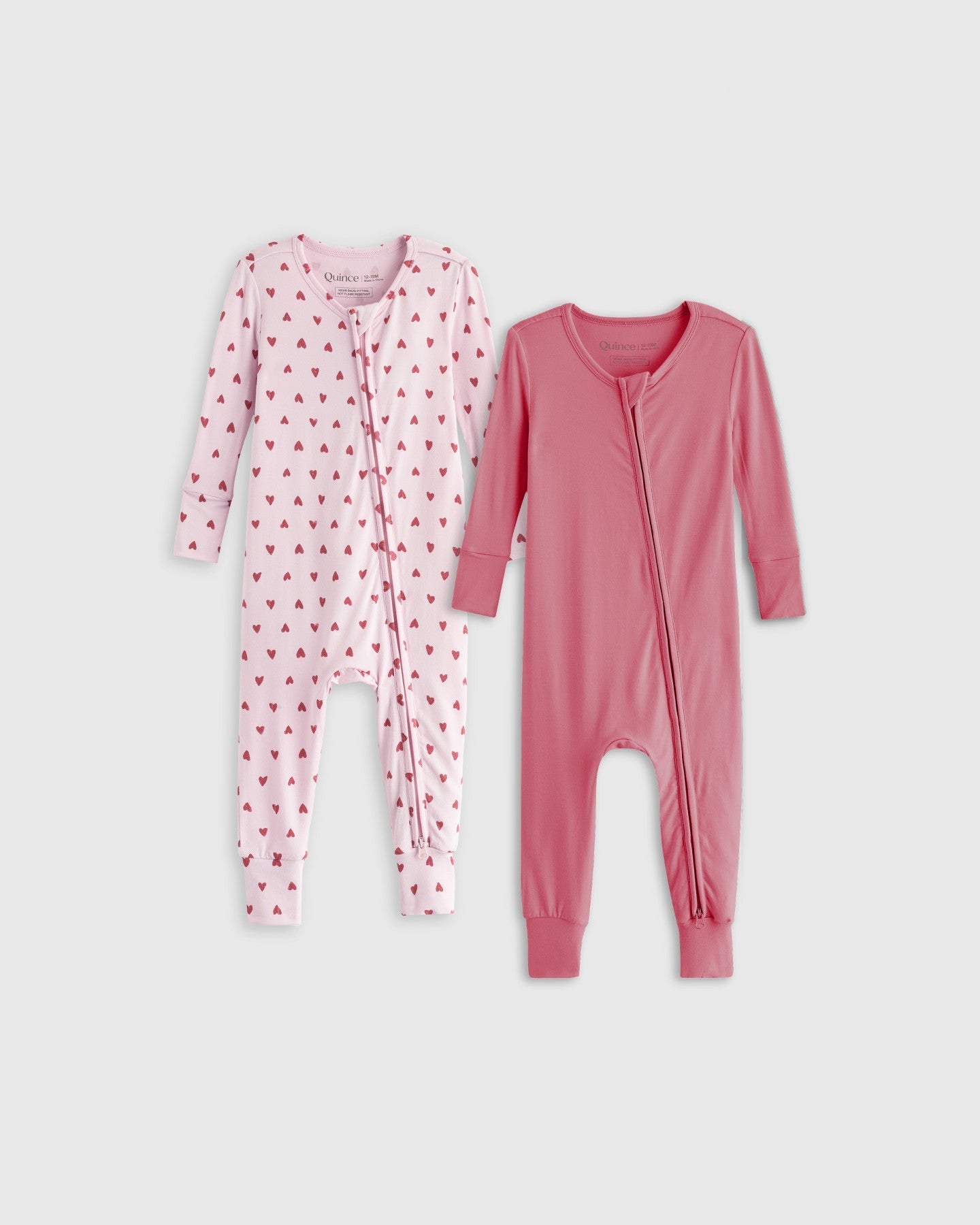 Bamboo One Piece Pajamas 2-Pack