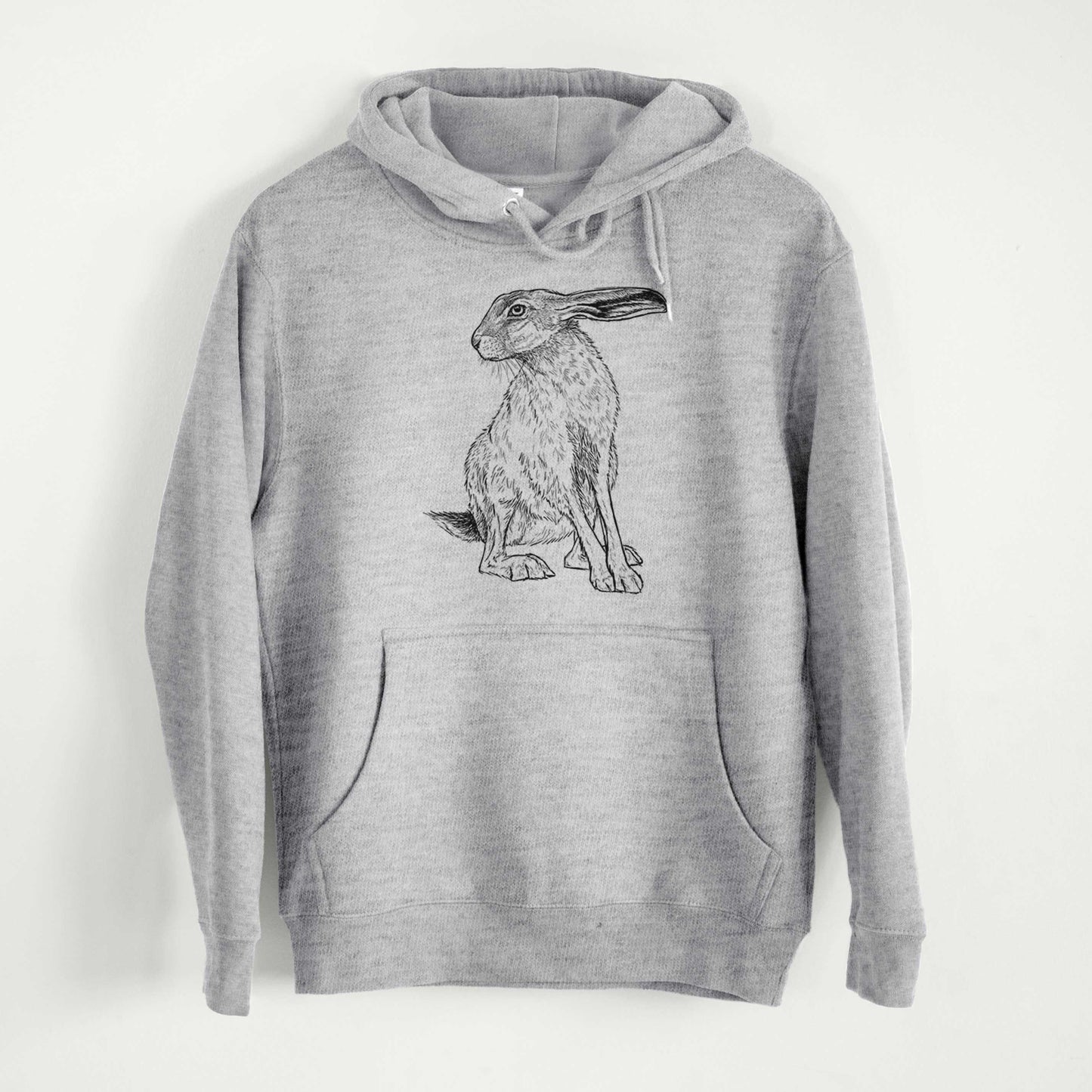 Black-tailed Jackrabbit - Lepus californicus - Mid-Weight Unisex Premium Blend Hoodie