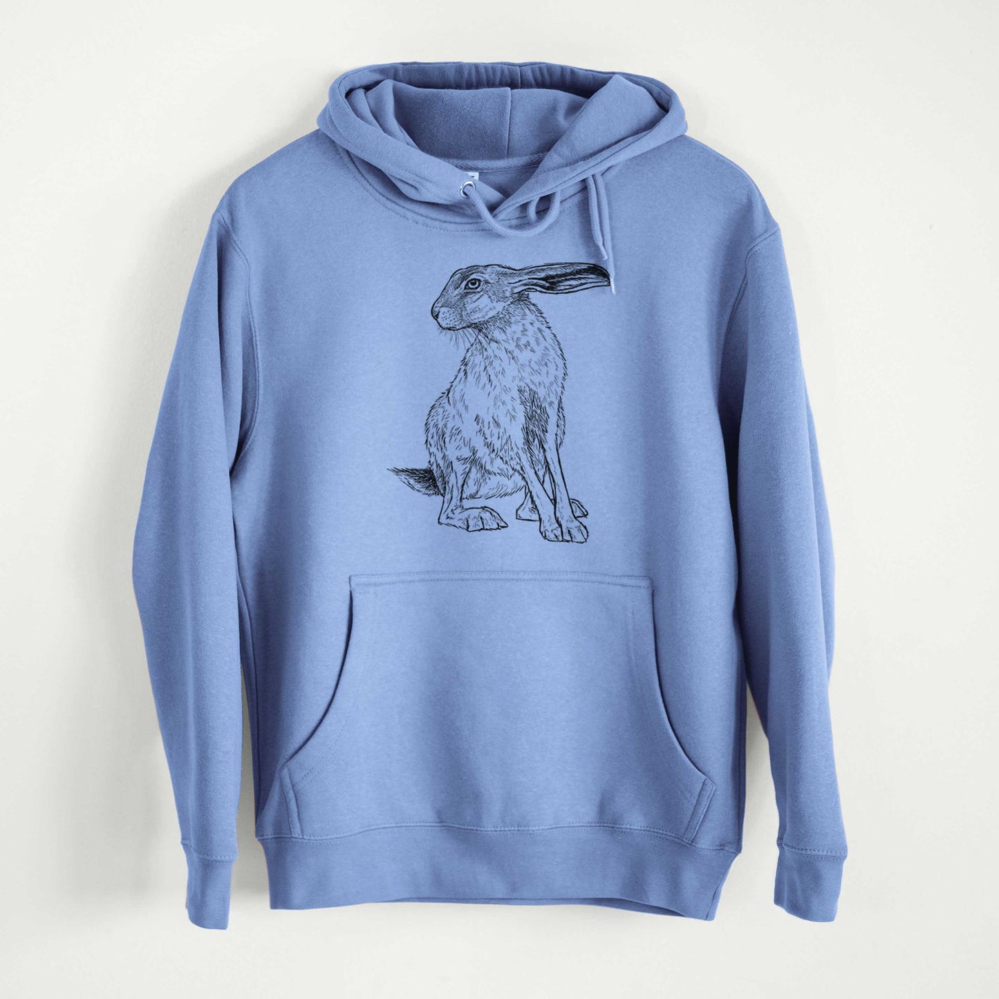 Black-tailed Jackrabbit - Lepus californicus - Mid-Weight Unisex Premium Blend Hoodie