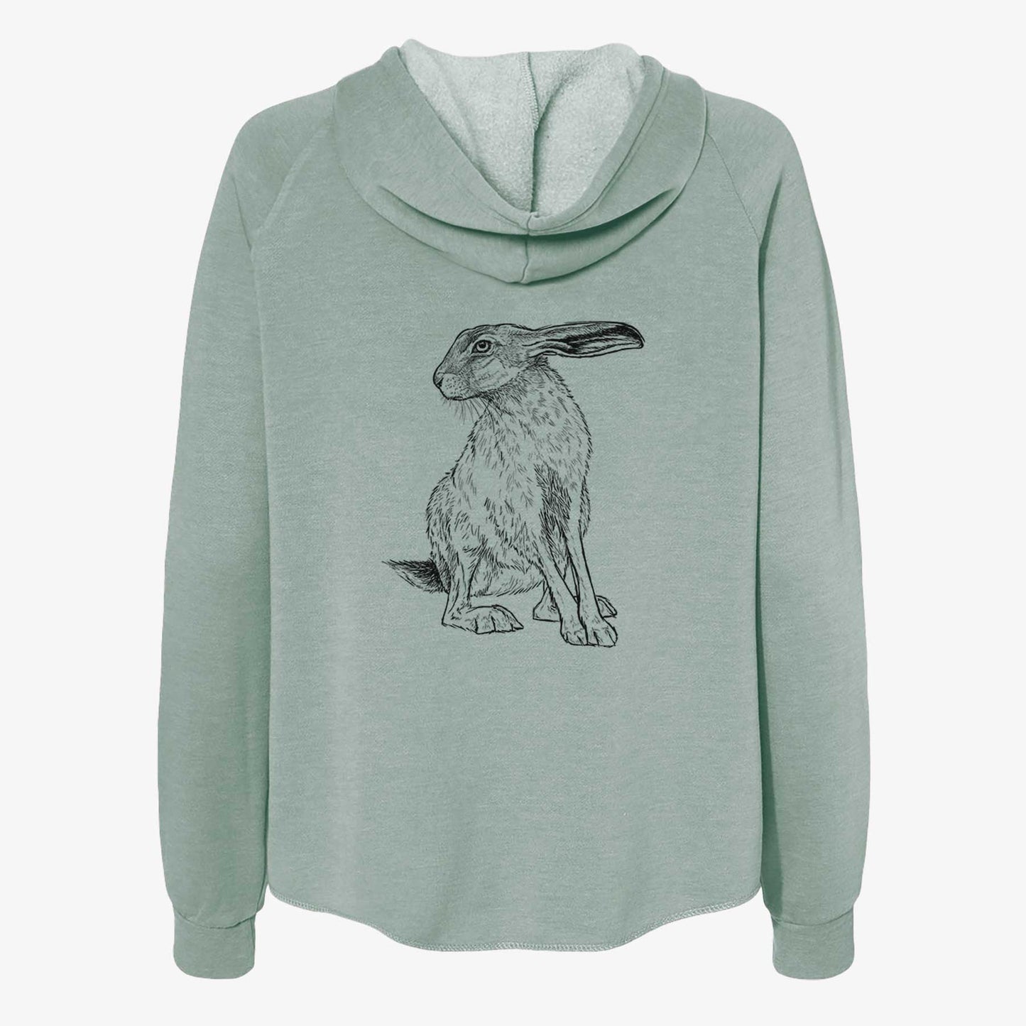 Black-tailed Jackrabbit - Lepus californicus - Women's Cali Wave Zip-Up Sweatshirt