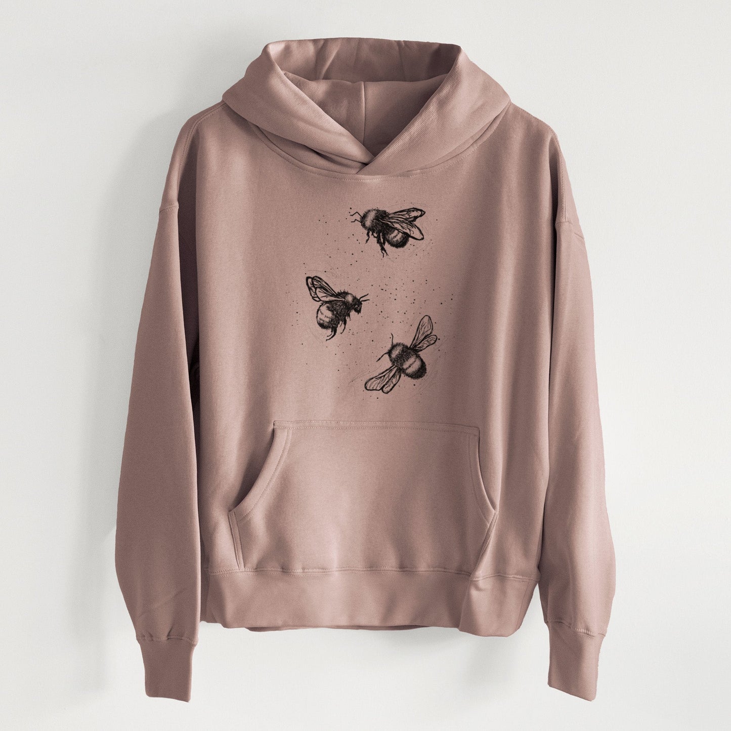 American Bumblebee Trio - Bombus Pensylvanicus - Women's Heavyweight Relaxed Hoodie