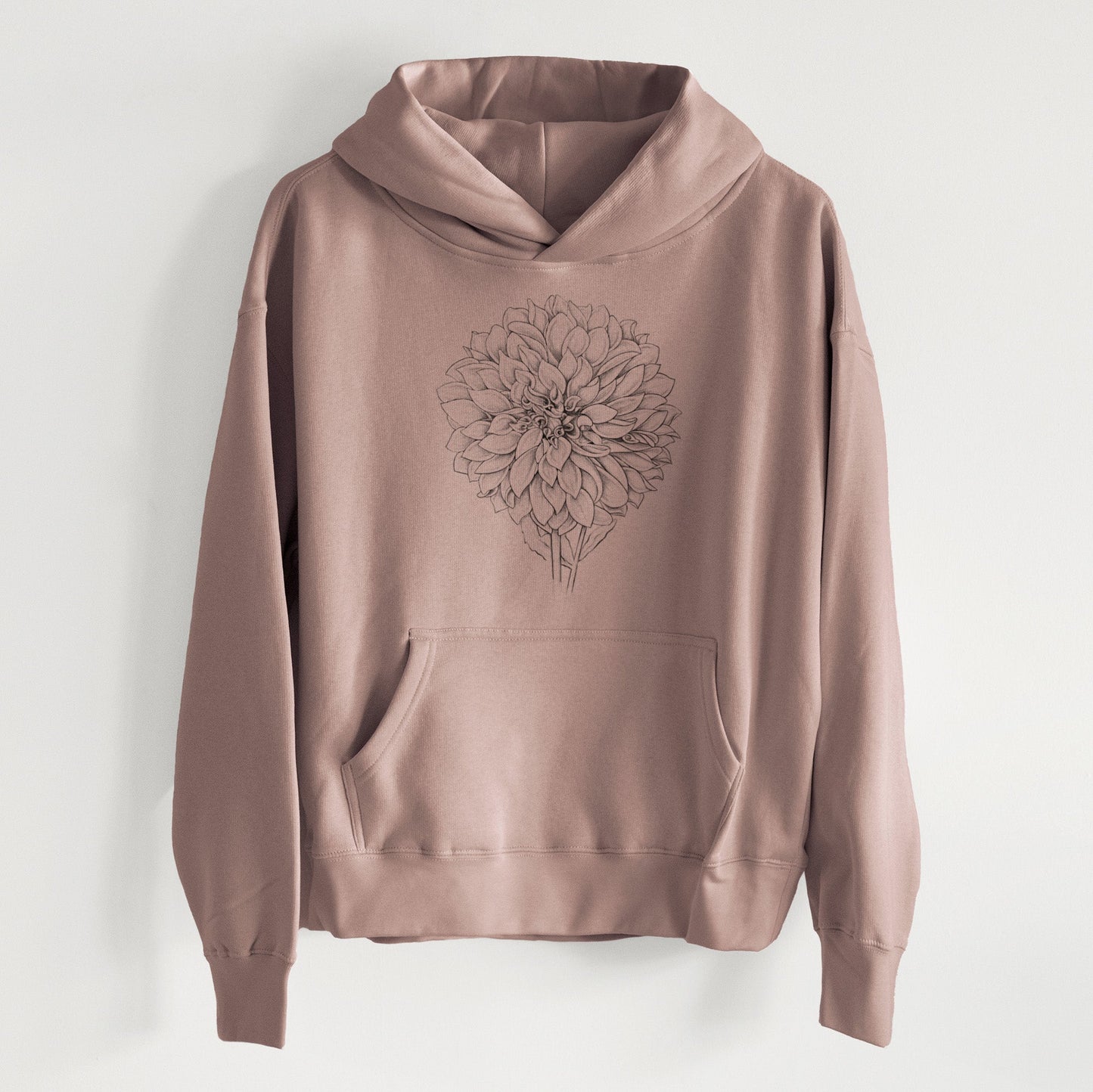 Dahlia Cafe Au Lait - Women's Heavyweight Relaxed Hoodie