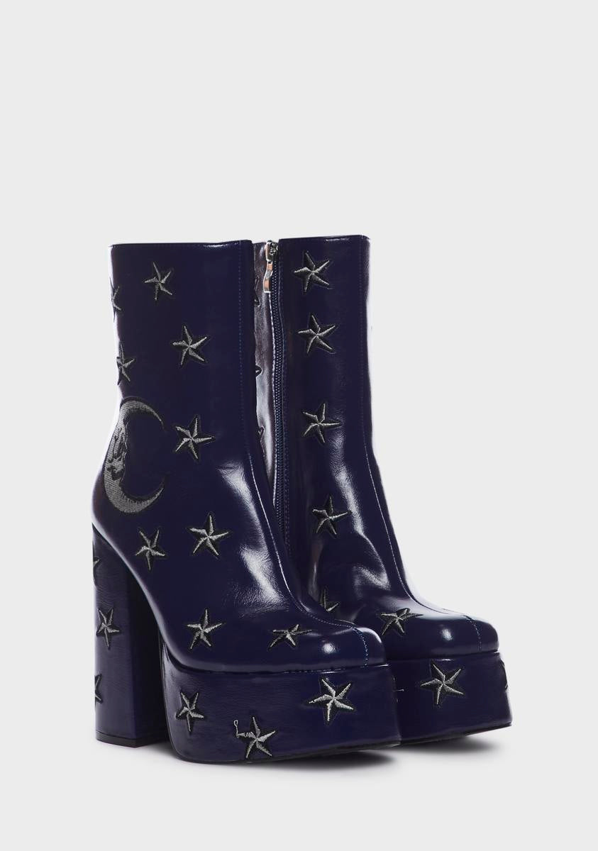 Dreams Of Mooncraft Heeled Boots