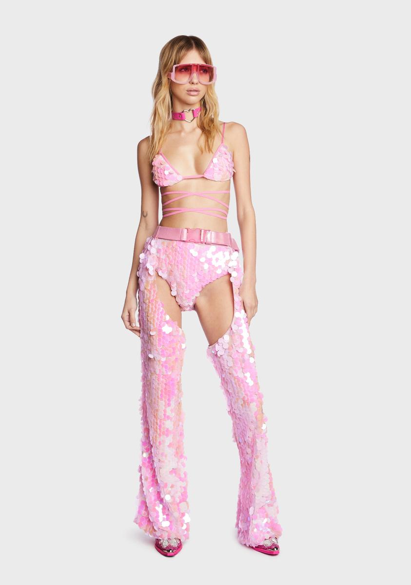 Ride The Dreamwave Sequin Chaps