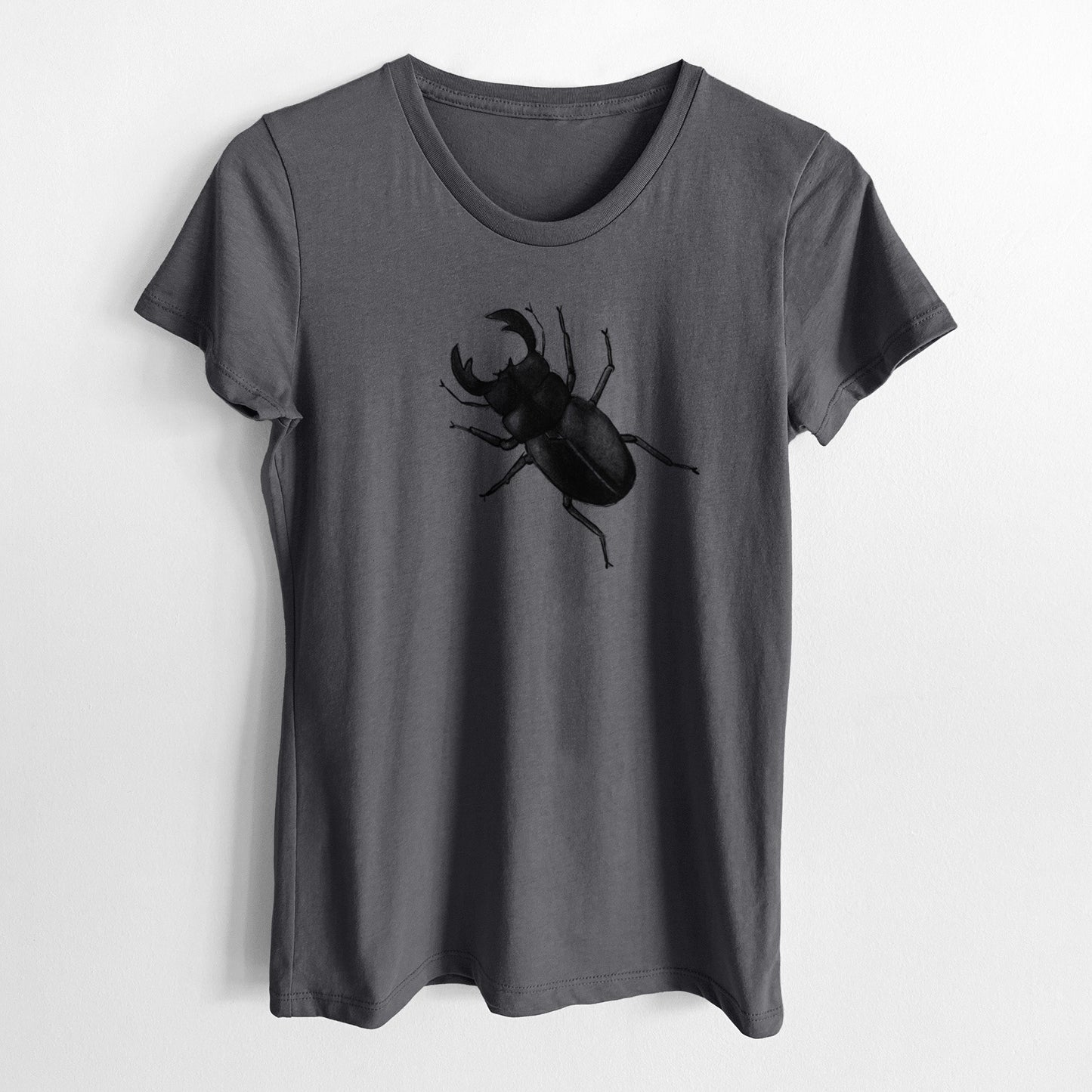 Dorcus titanus - Giant Stag Beetle - Women's Crewneck - Made in USA - 100% Organic Cotton