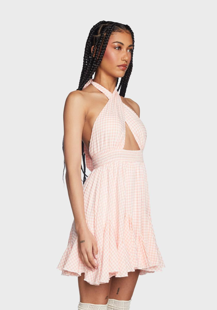 Sweet Making Plans Gingham Dress