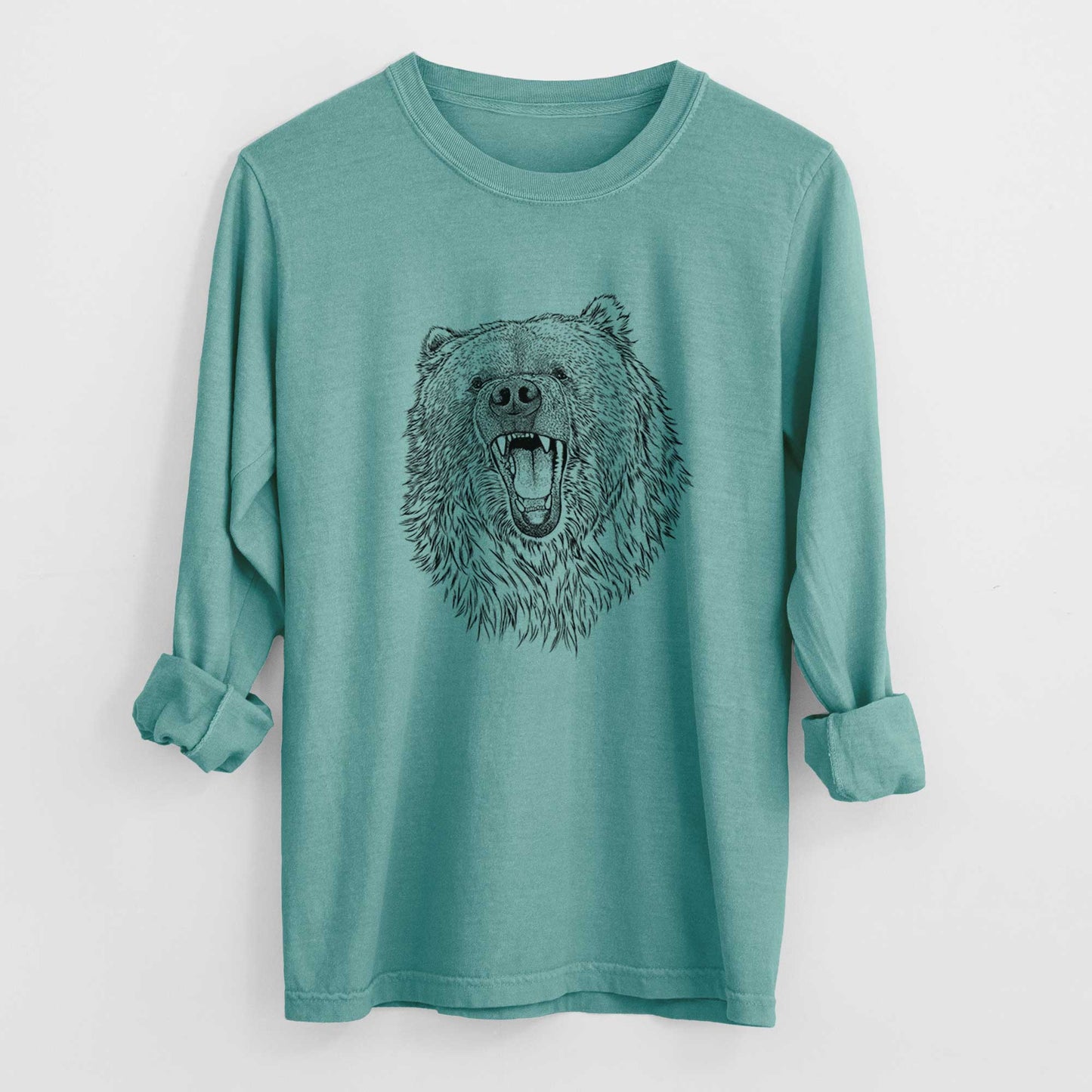Ursus arctos - Kodiak Bear - Heavyweight 100% Cotton Long Sleeve