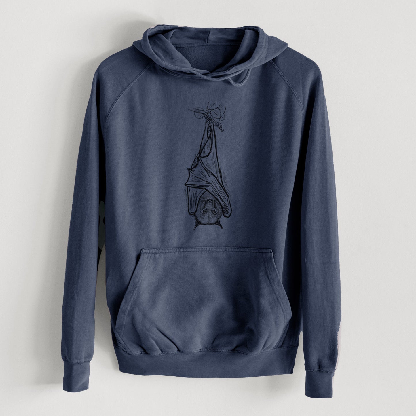 Pteropus vampyrus - Large Flying Fox - Mid-Weight Unisex Vintage 100% Cotton Hoodie