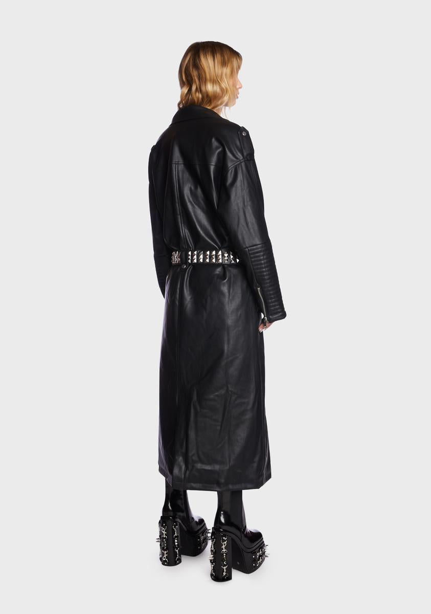 Circuit Breaker Moto Trench Coat