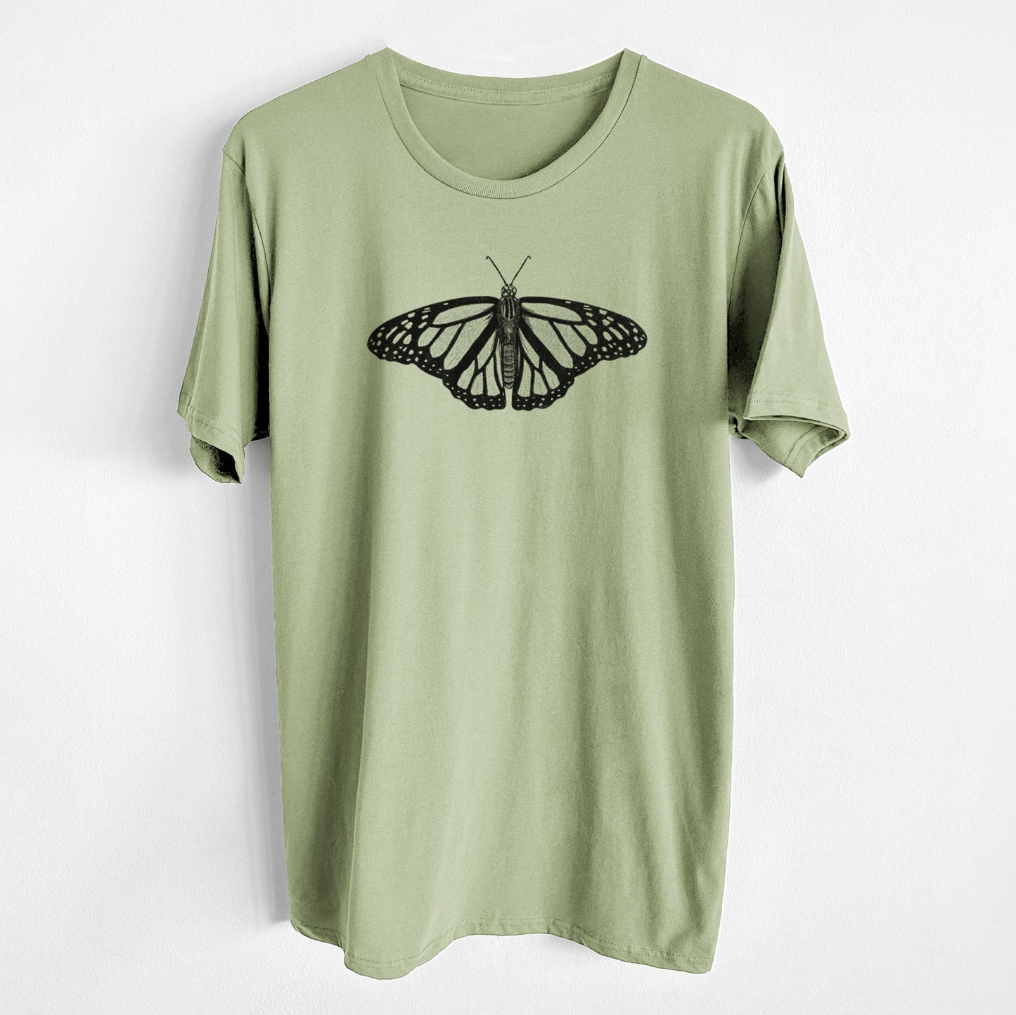 Danaus plexippus - Monarch Butterfly - Unisex Crewneck - Made in USA - 100% Organic Cotton