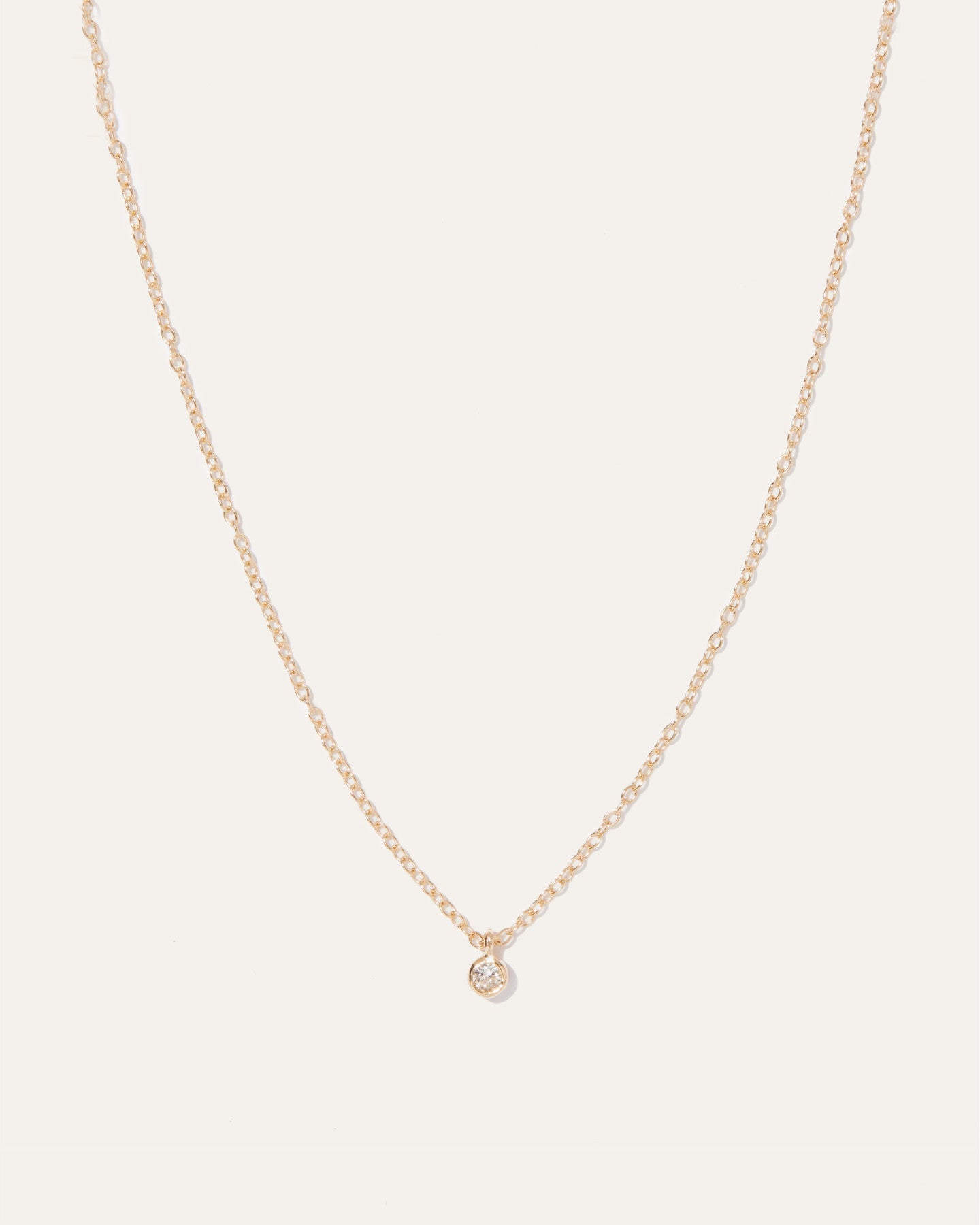 White Sapphire Drop Choker Necklace
