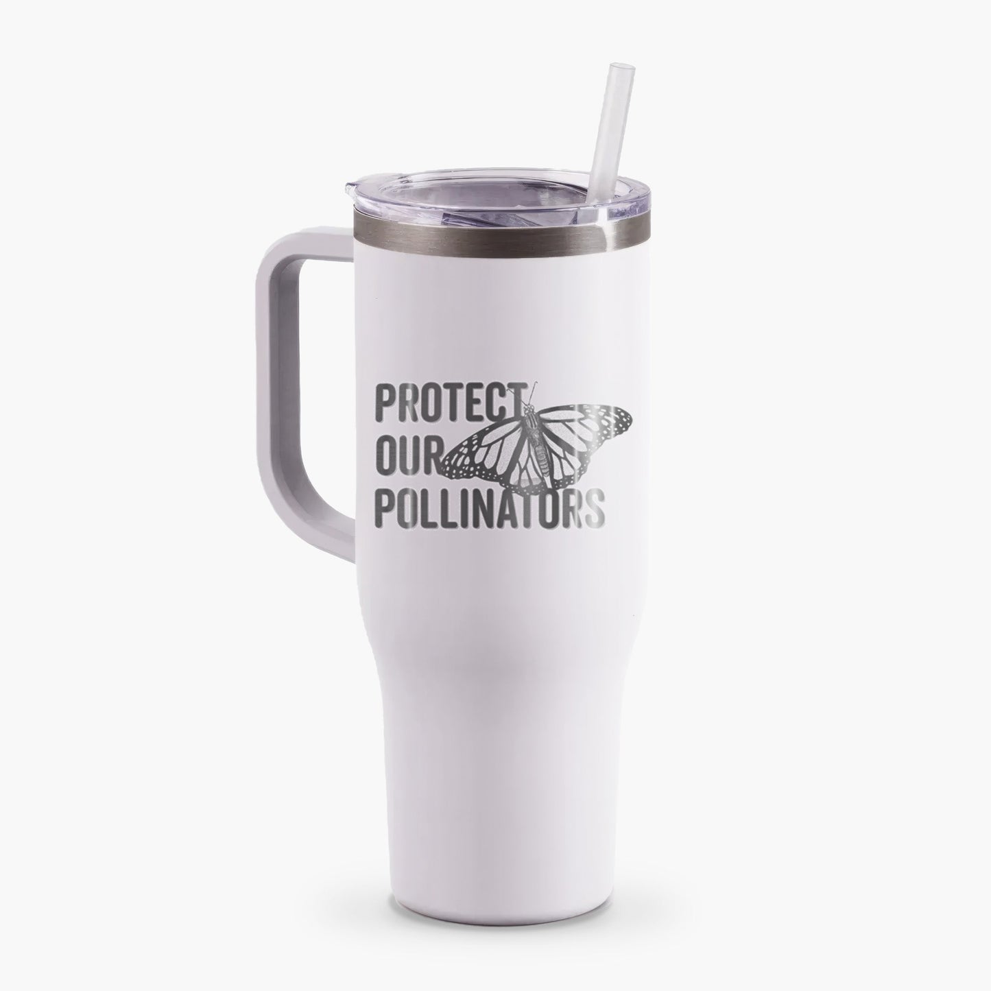 Protect our Pollinators - 40oz Tumbler with Handle