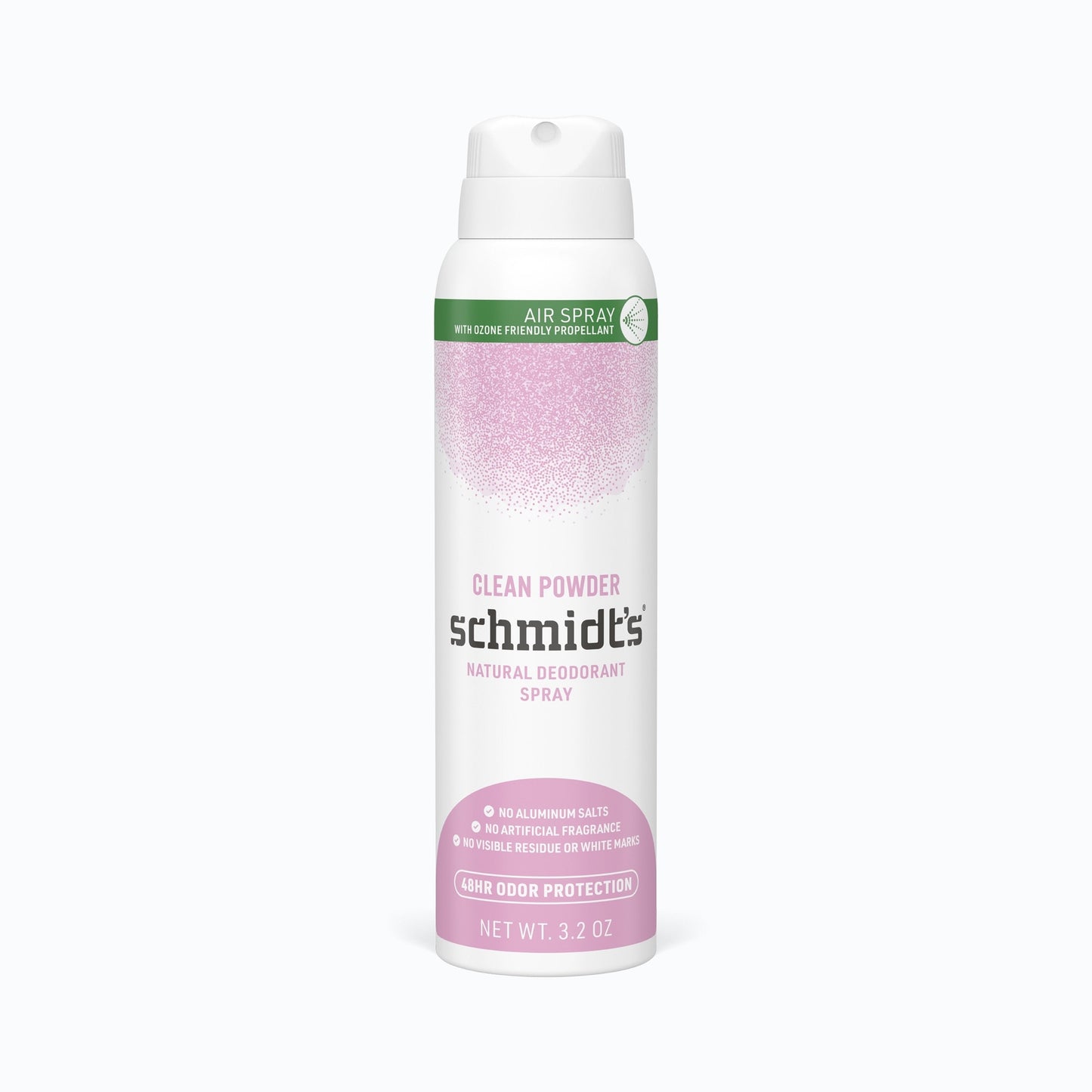 Schmidt's Natural Deodorant Spray, 48-Hour Clean Powder