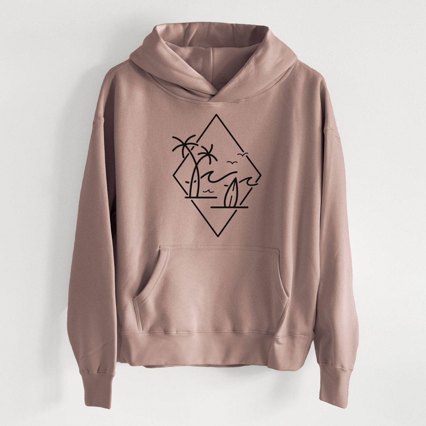Summer Surf Diamond - Women's Heavyweight Relaxed Hoodie