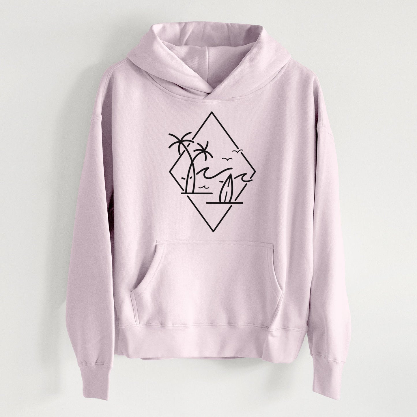 Summer Surf Diamond - Women's Heavyweight Relaxed Hoodie