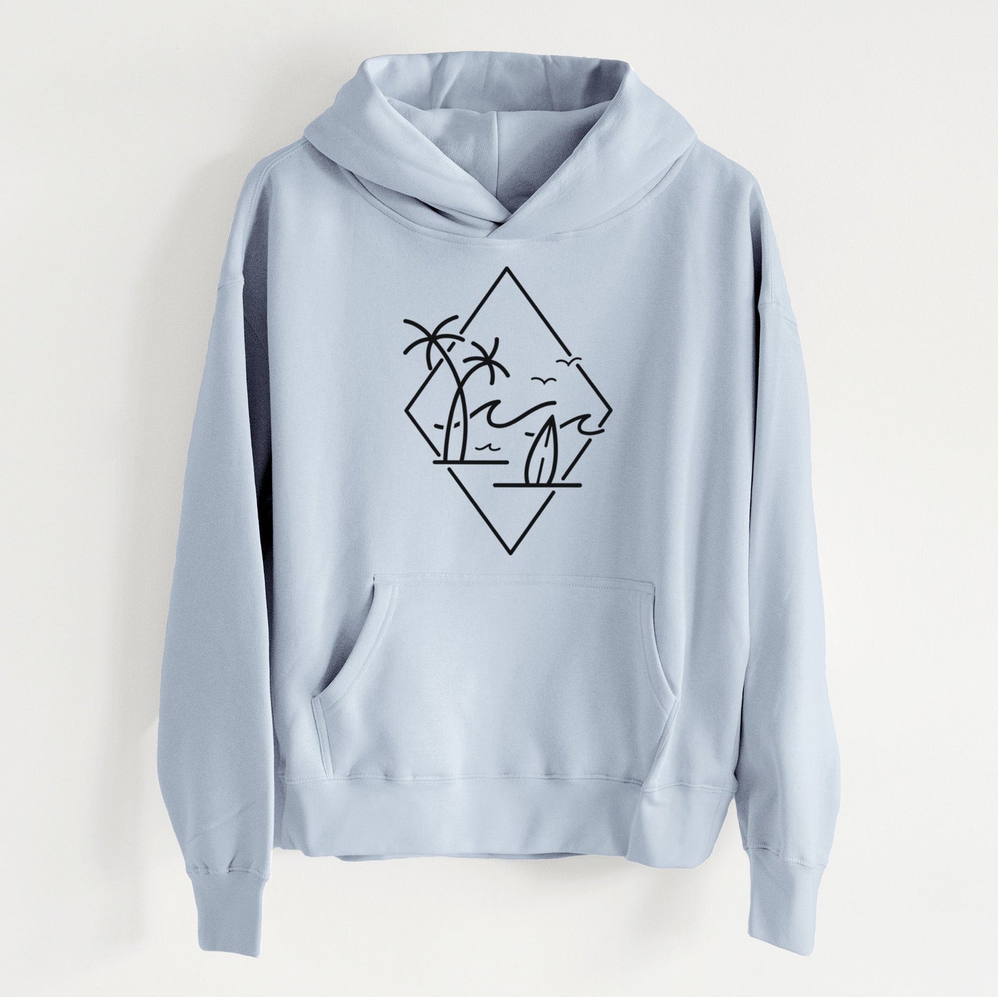 Summer Surf Diamond - Women's Heavyweight Relaxed Hoodie