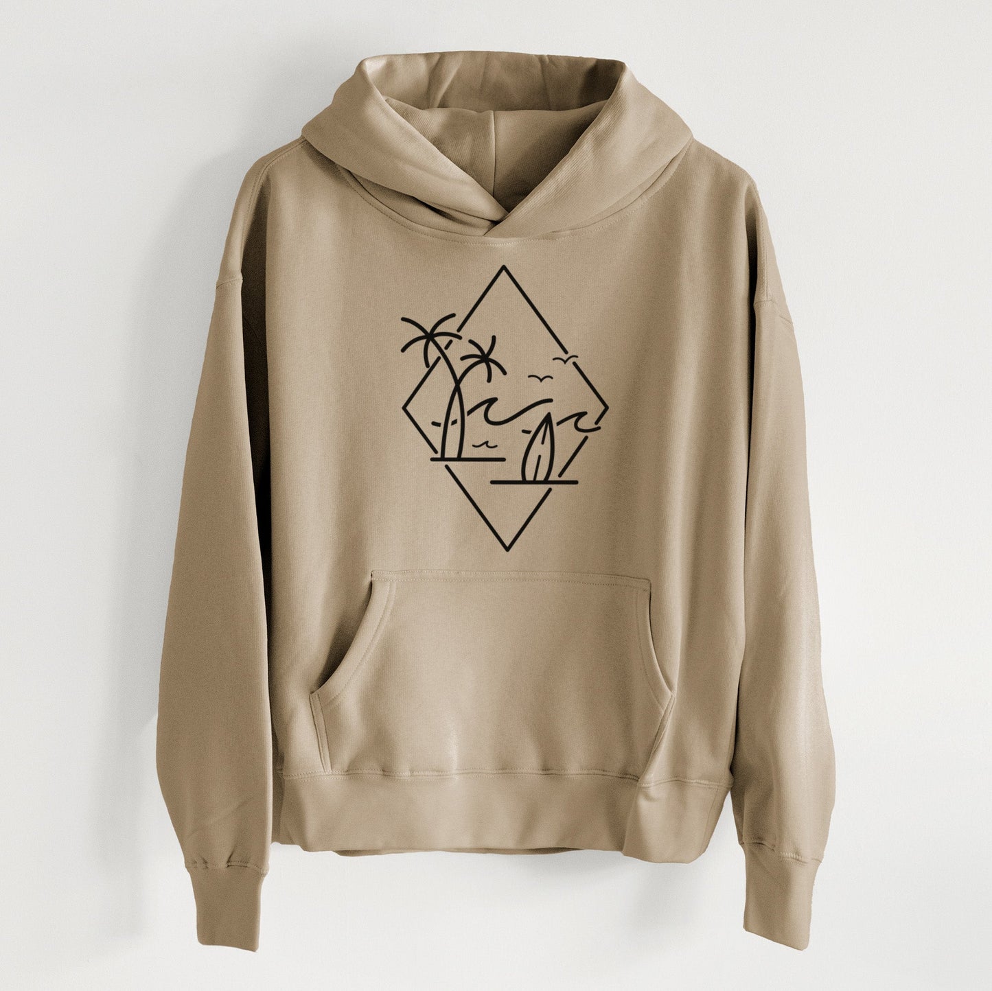 Summer Surf Diamond - Women's Heavyweight Relaxed Hoodie