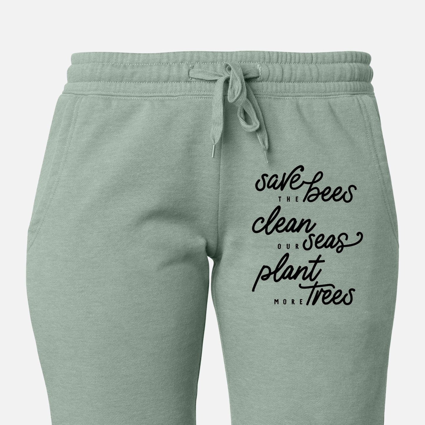 Bees Seas Trees - Typography - Women's Cali Wave Jogger Sweatpants