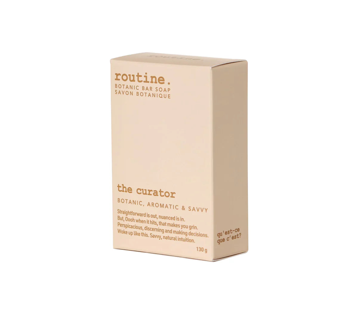 THE CURATOR Bar Soap – Eucalyptus, Geranium, Black Spruce & Cocoa