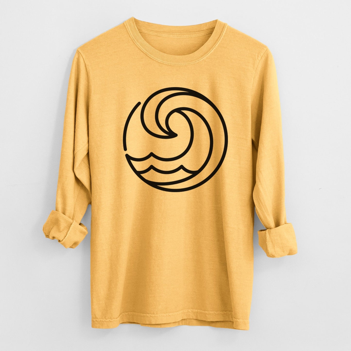 Tidal Wave Circle - Heavyweight 100% Cotton Long Sleeve