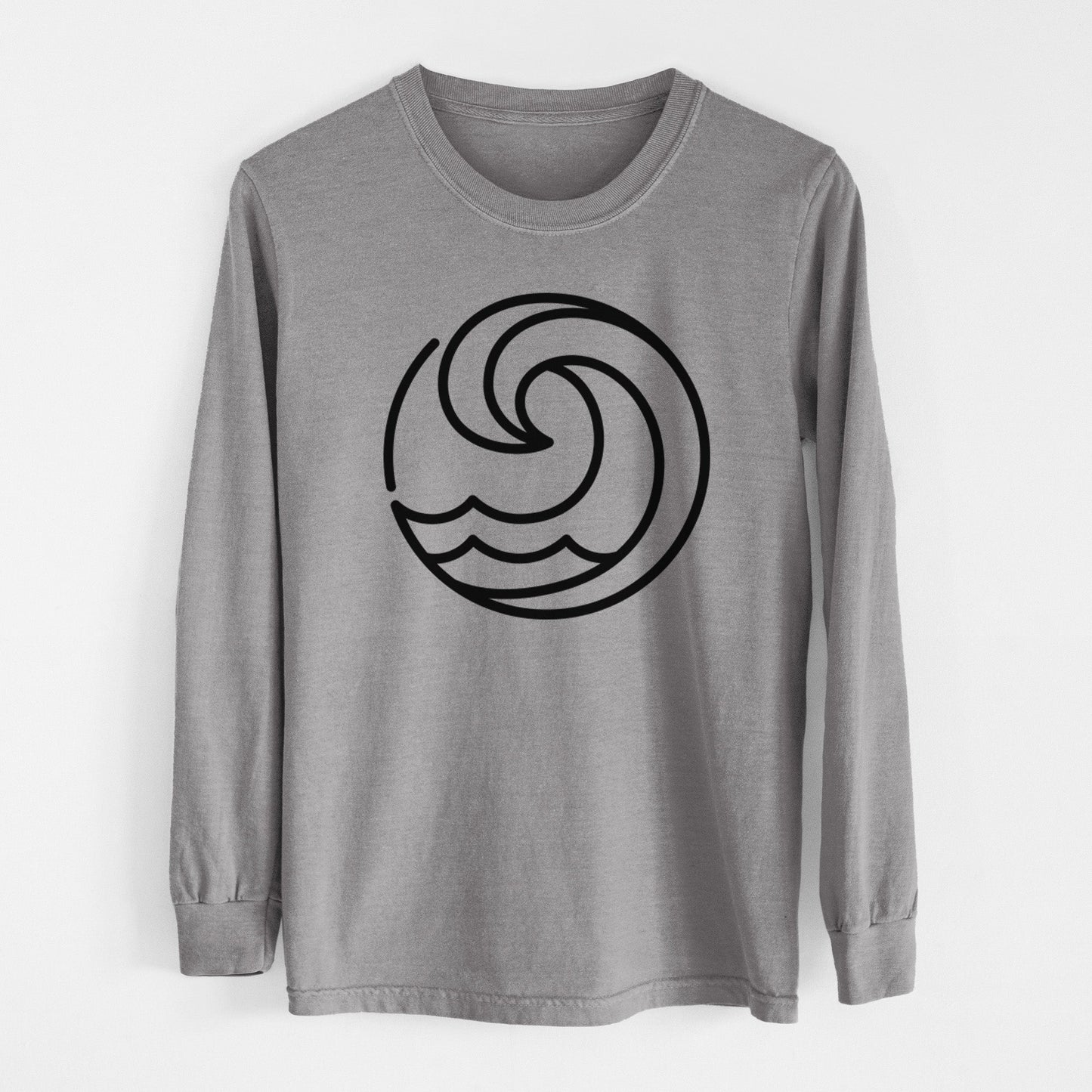 Tidal Wave Circle - Heavyweight 100% Cotton Long Sleeve