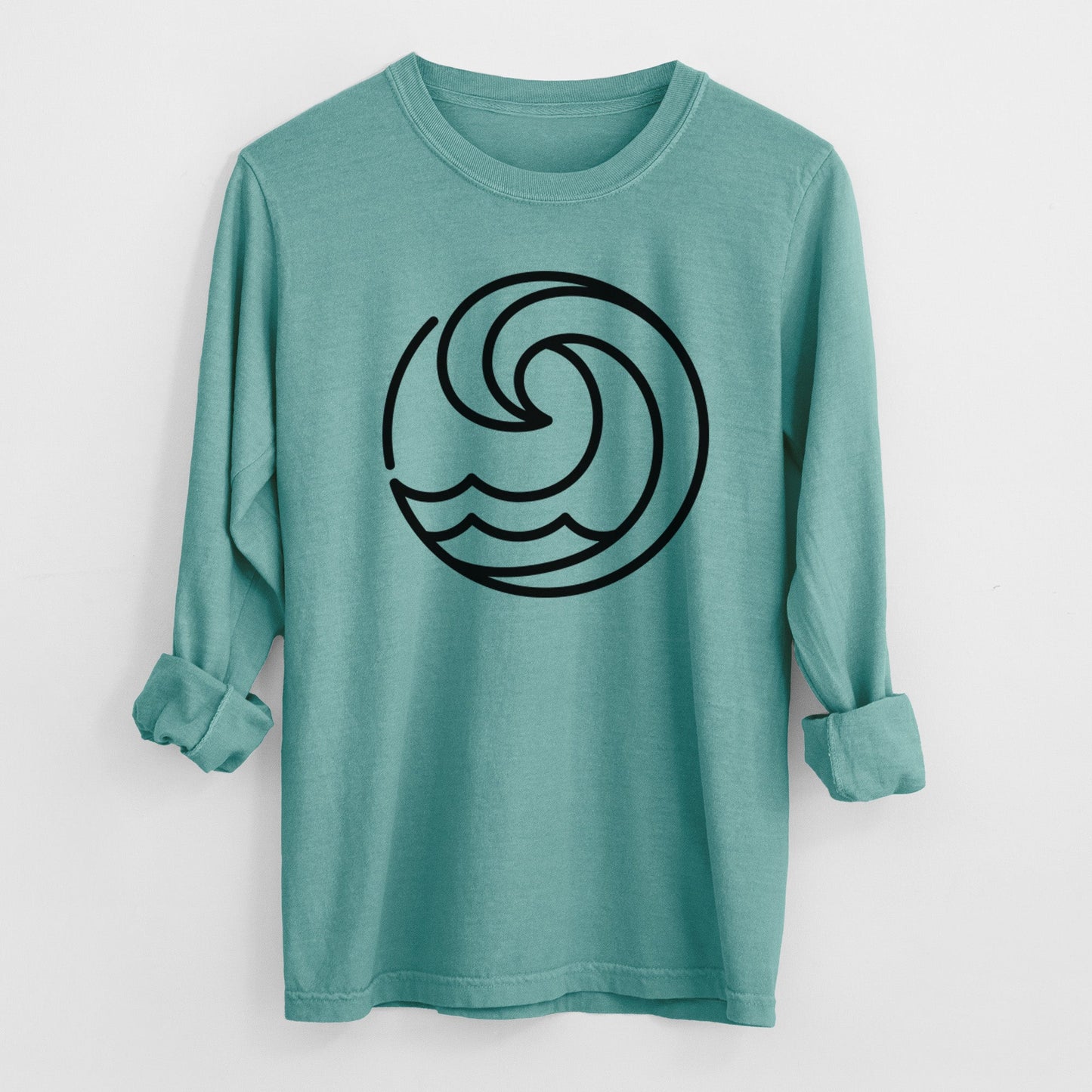 Tidal Wave Circle - Heavyweight 100% Cotton Long Sleeve