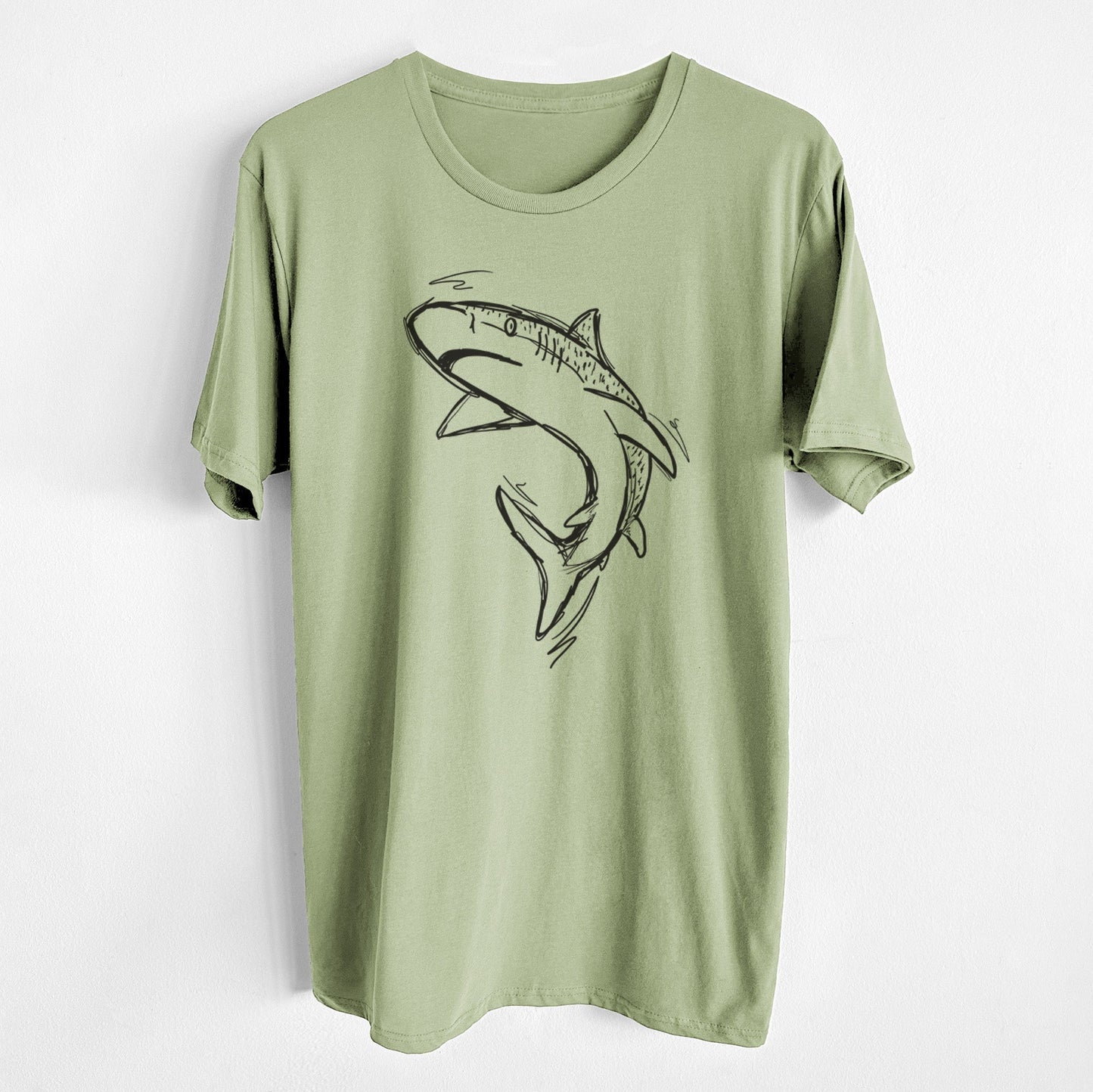 Tiger Shark - Unisex Crewneck - Made in USA - 100% Organic Cotton