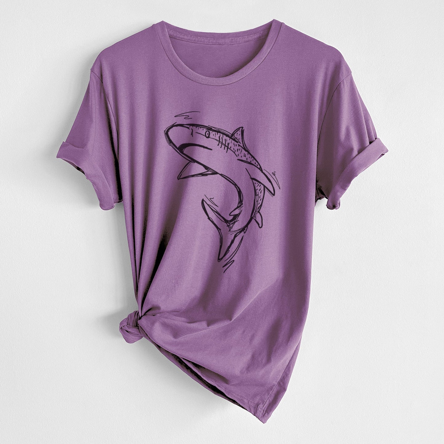 Tiger Shark - Unisex Crewneck - Made in USA - 100% Organic Cotton