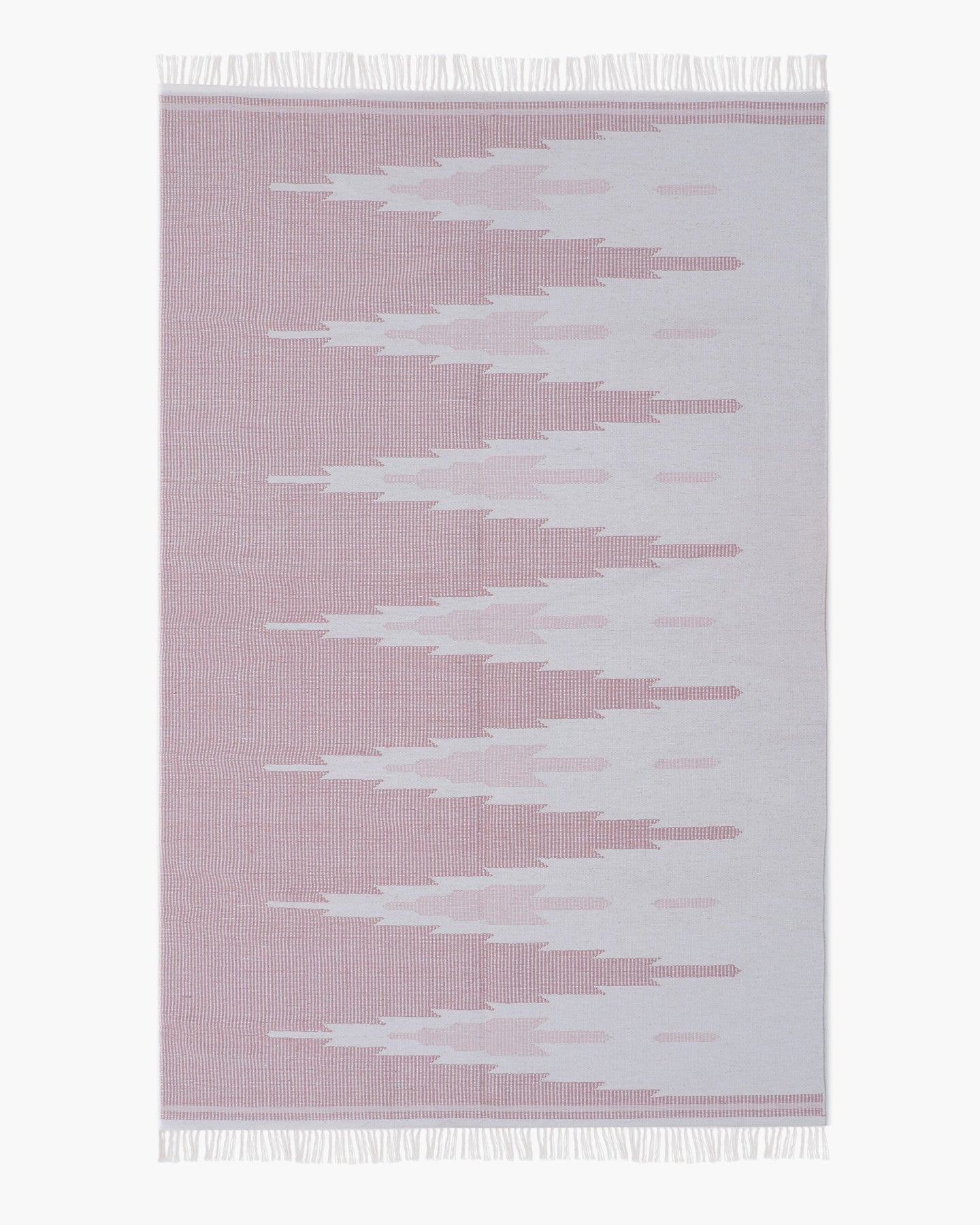 Tonal Peaks Wool Kilim Rug