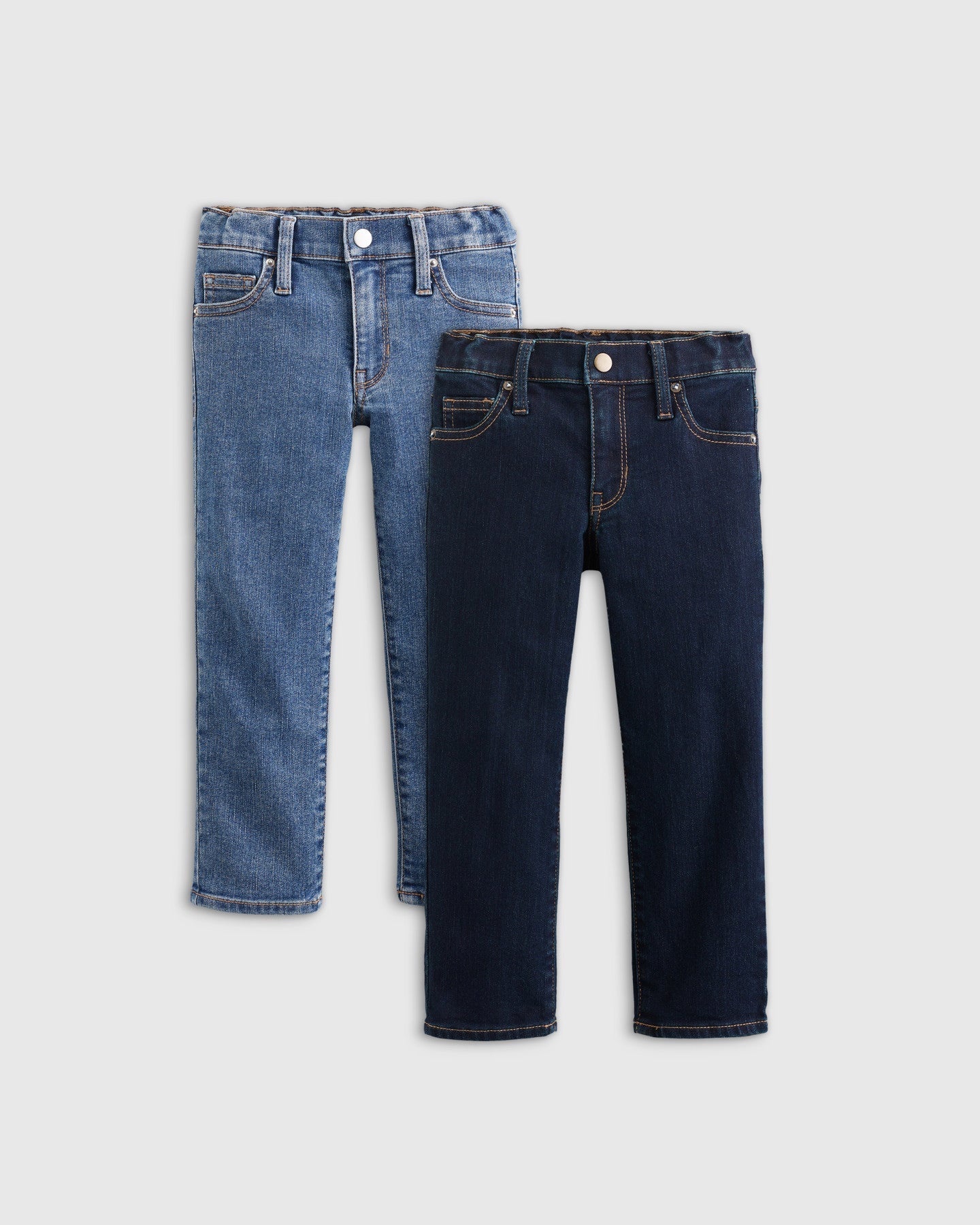 Cotton Stretch Straight Jeans 2-Pack