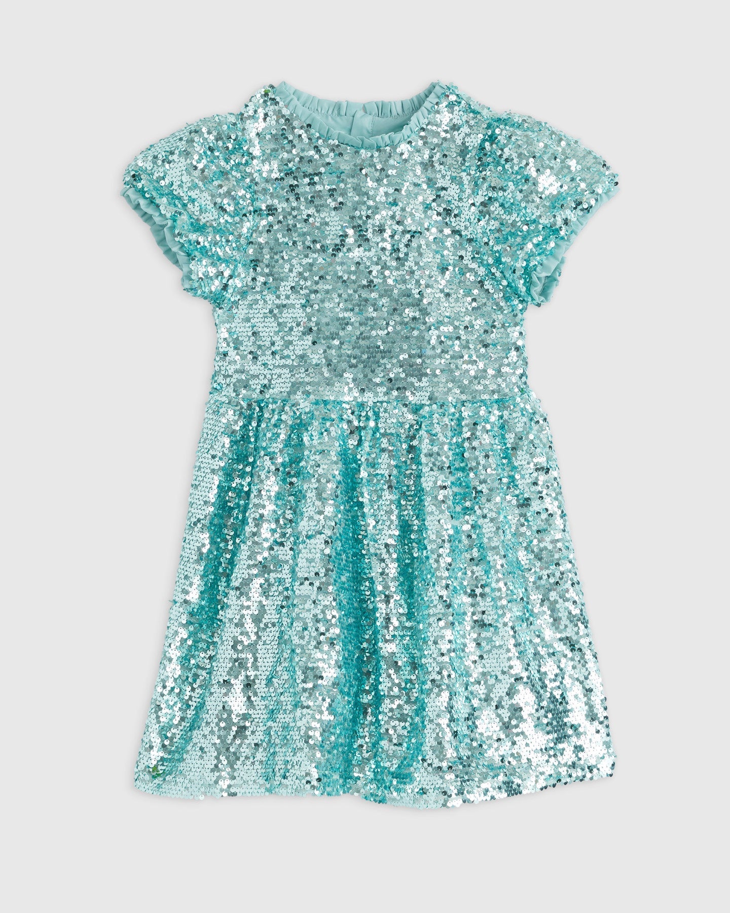 Sequin Flutter Sleeve Dress