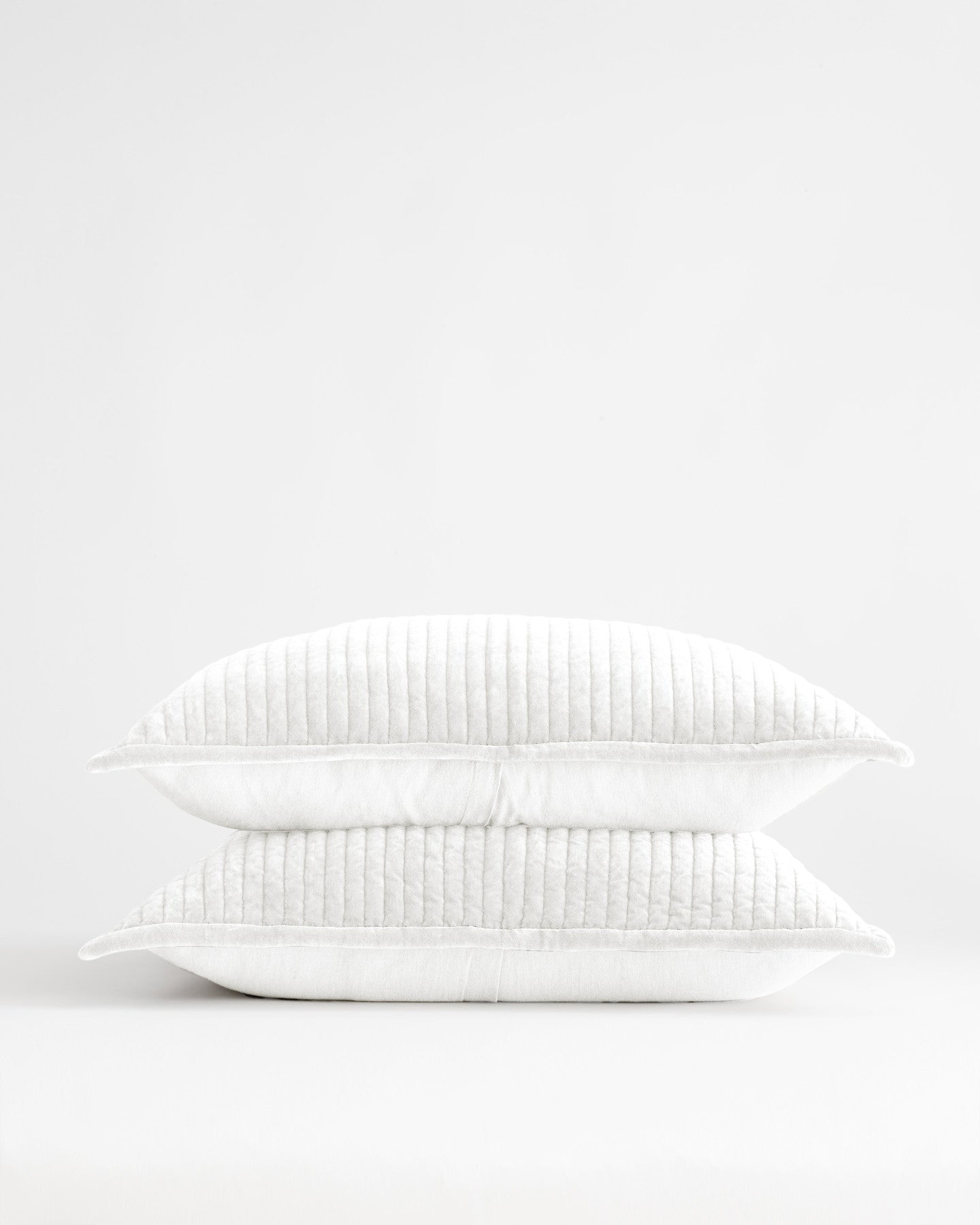 Cotton Velvet Channel Quilted Sham Set