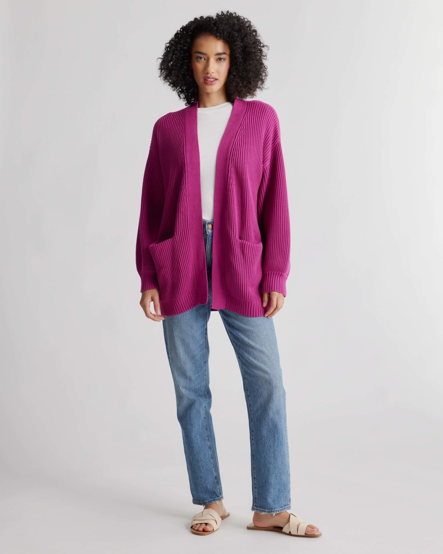 100% Organic Cotton Oversized Cardigan