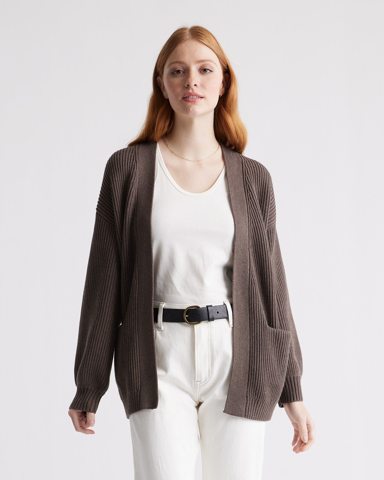 100% Organic Cotton Oversized Cardigan