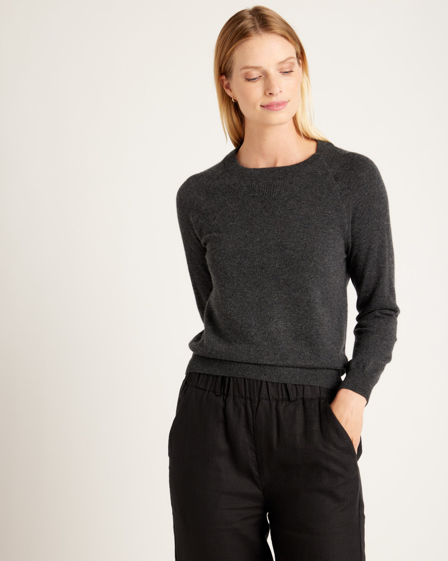 Super Luxe Baby Cashmere Sweatshirt