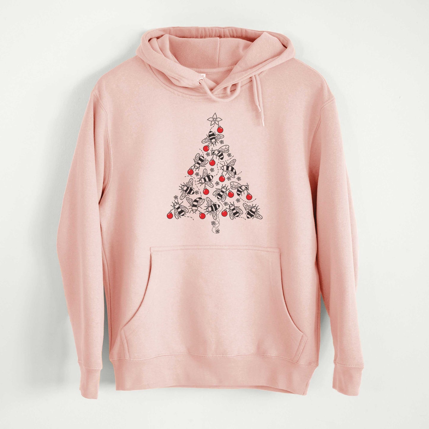 Christmas Tree of Bees - Mid-Weight Unisex Premium Blend Hoodie