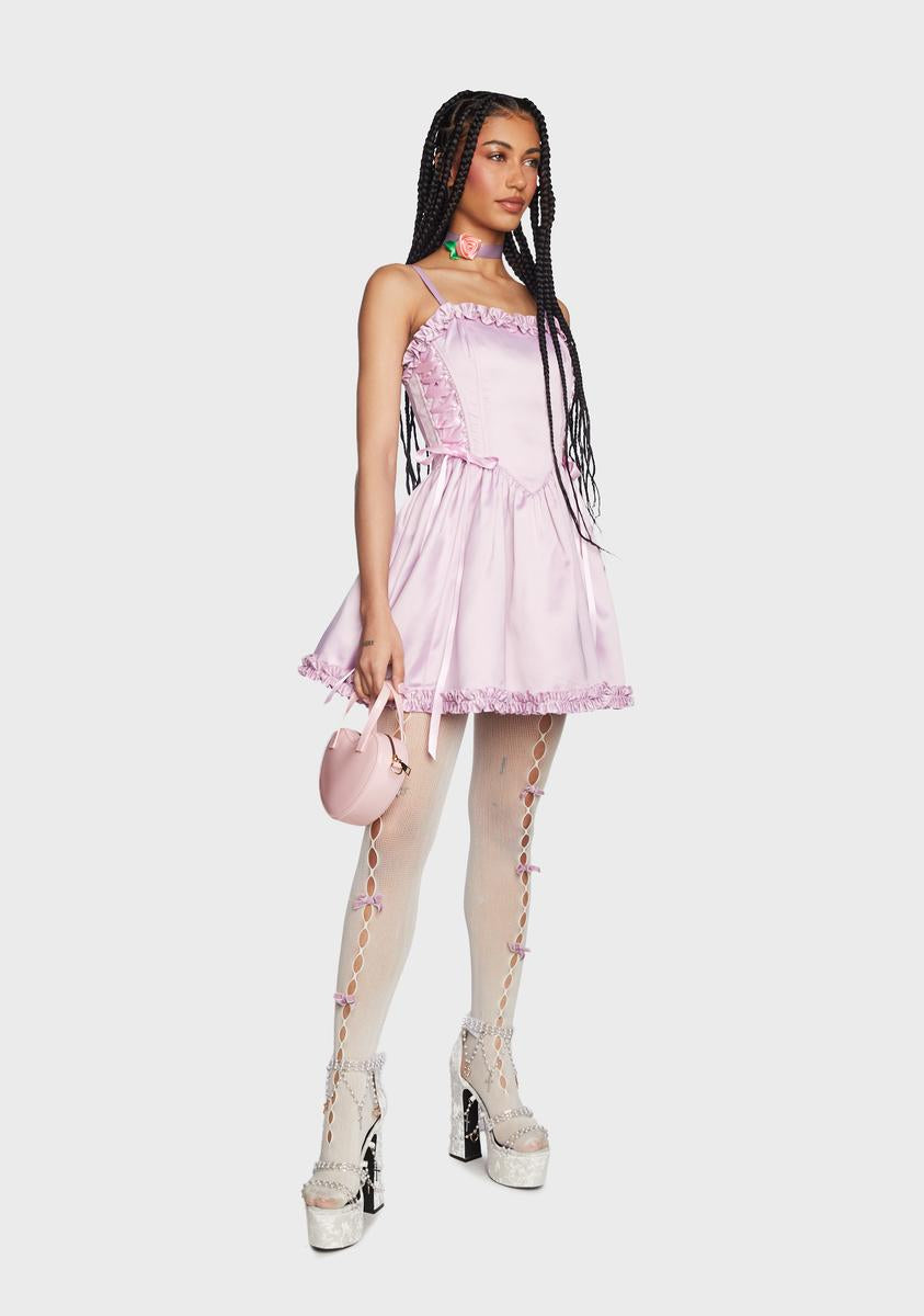 Takes The Cake Mini Dress - Light Purple