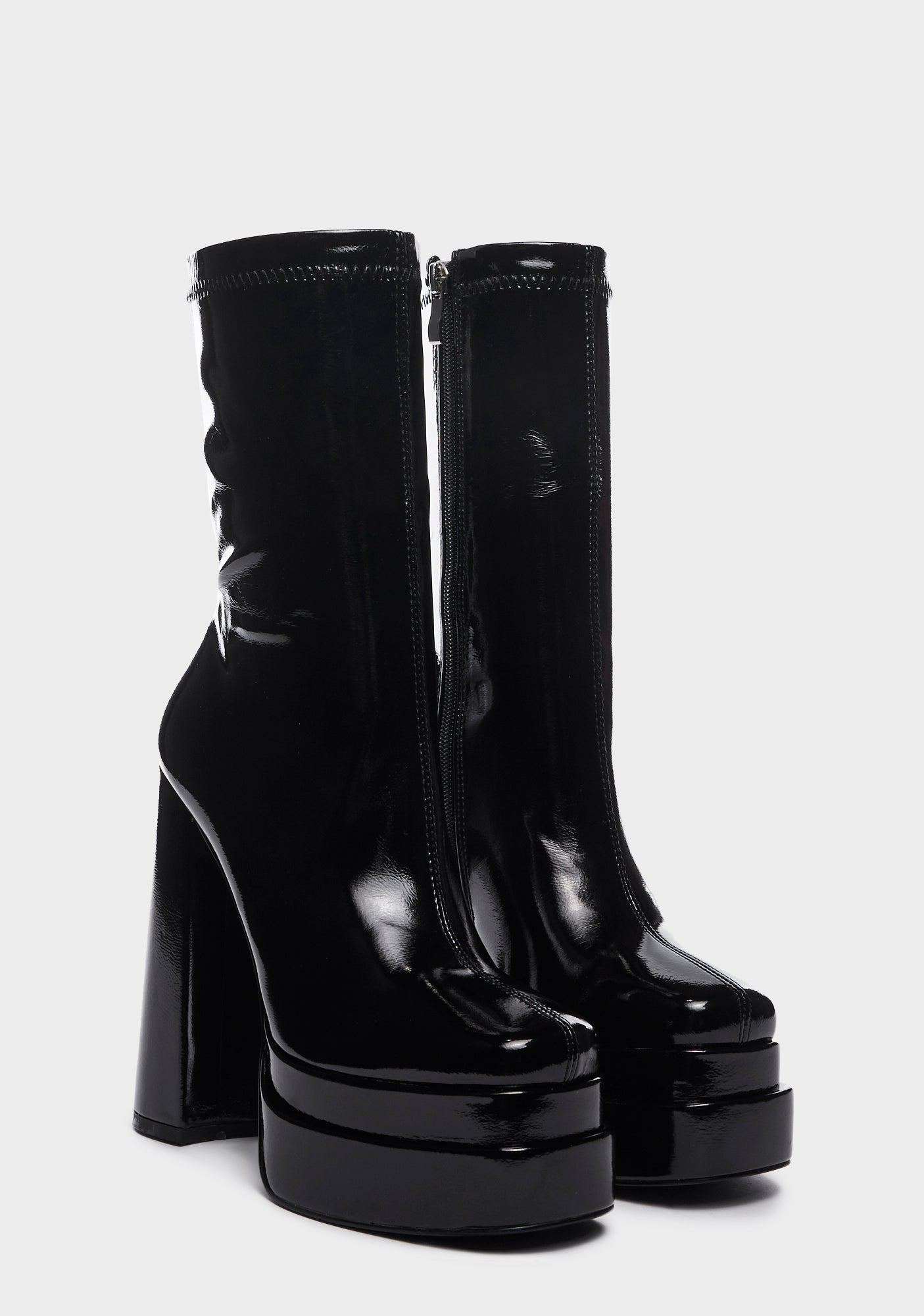 Black Martha Platform Boots