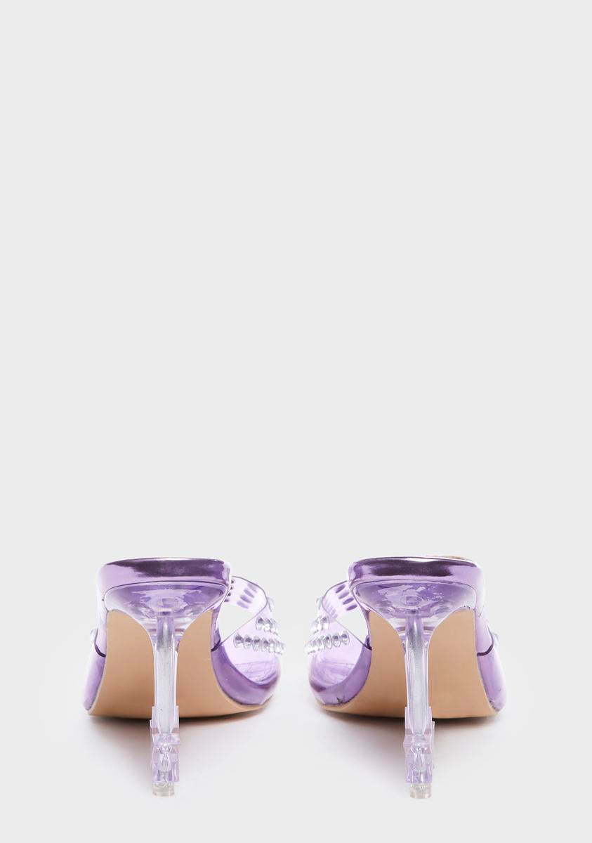 Purple Minnie Star Heels
