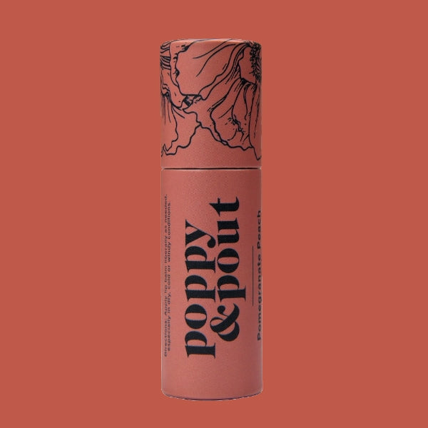 {Poppy & Pout} Flower Power Lip Balm :: Pomegranate Peach