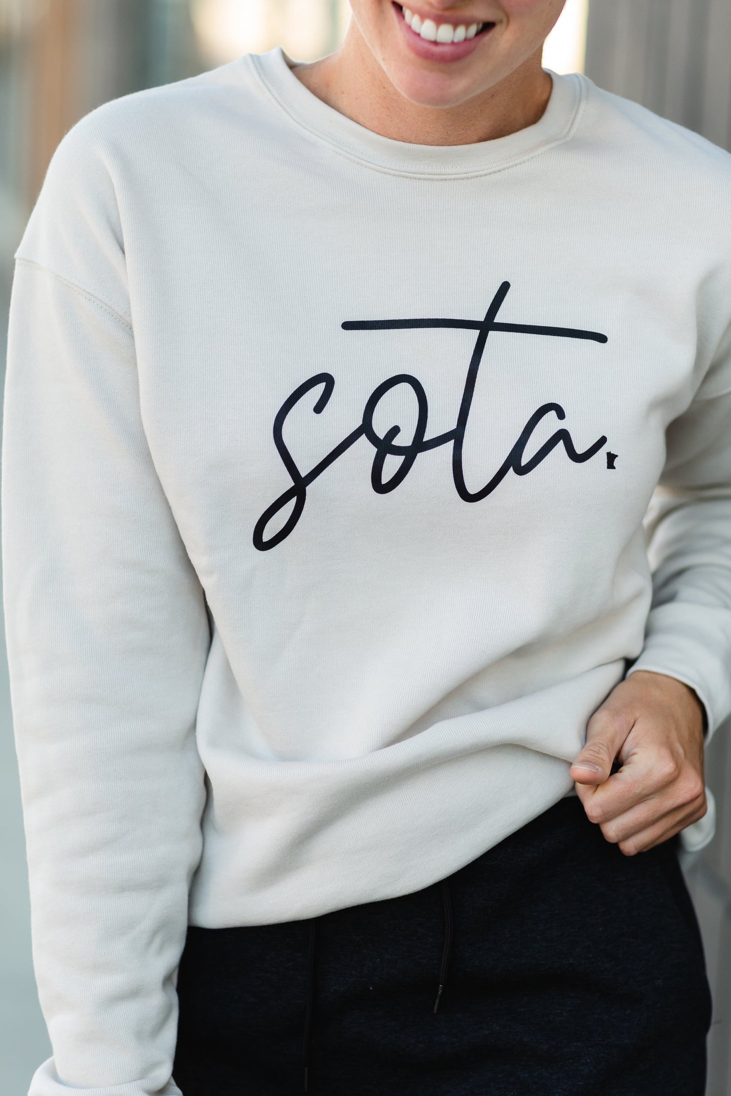 Cream Sota Crewneck Sweatshirt - FINAL SALE